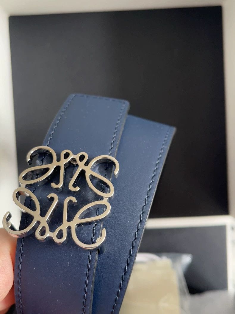 Loewe Loewe A dark blue belt Size ONE SIZE - 1 Thumbnail