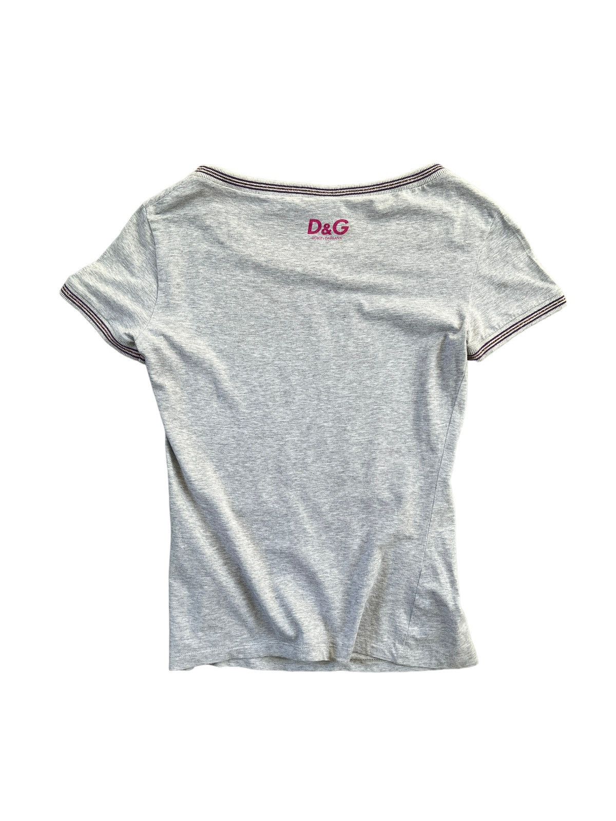 Dolce & Gabbana × Vintage Y2K Dolce & Gabbana Wide Neck Summer Tshirt Size XS / US 0-2 / IT 36-38 - 3 Thumbnail