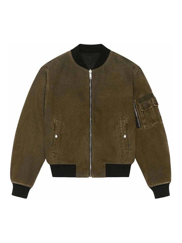 Givenchy o1w1db10325 Reversible Bomber Denim in Black Size US XL / EU 56 / 4 - 3 Thumbnail