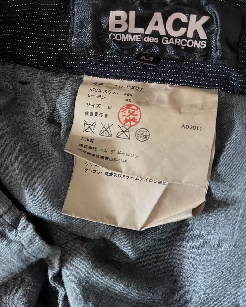 Comme des Garcons Comme Des Garcons size M Black striped suit cropped pants Size 26" / US 2 / IT 38 - 4 Thumbnail