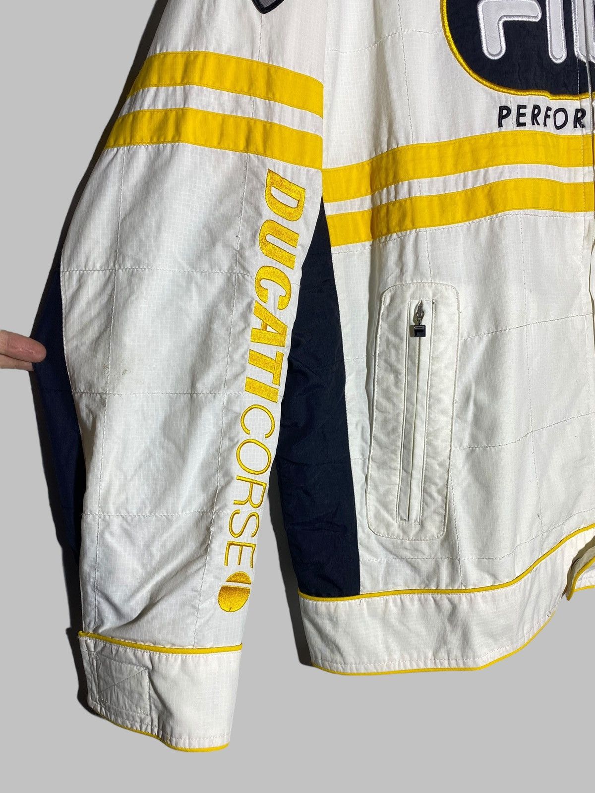 Fila Vintage Y2K Fila Ducati Force Rare Racing Moto Japan Jacket Size US XXL / EU 58 / 5 - 12 Thumbnail