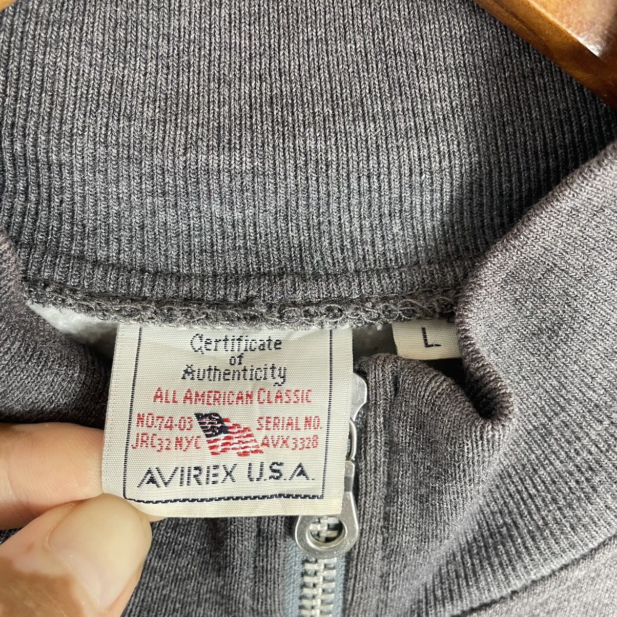Avirex Vintage Avirex Embroided Logo Zipper Sweater Size US L / EU 52-54 / 3 - 6 Thumbnail