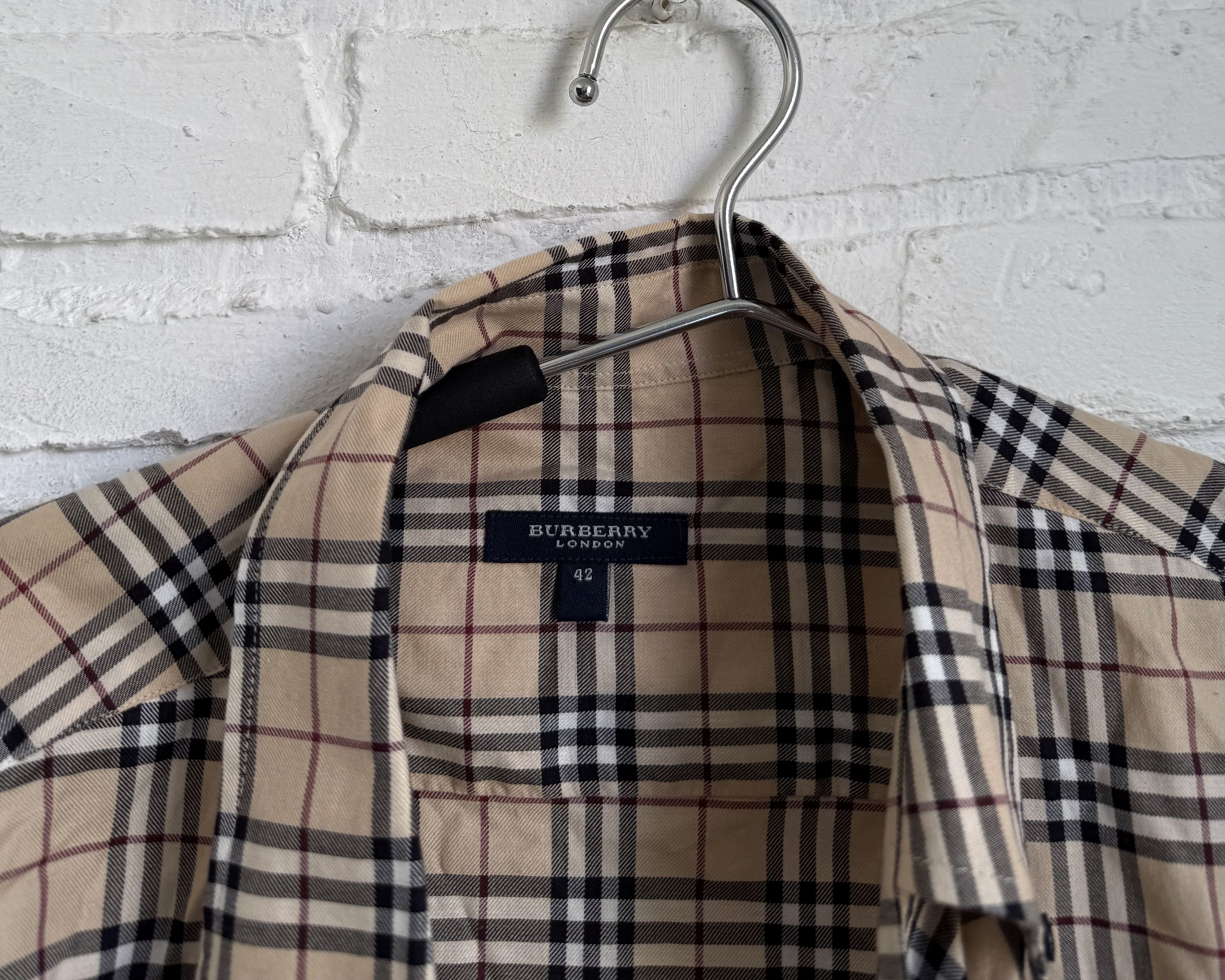 Burberry Vintage Burberry nova check shirt Size US XL / EU 56 / 4 - 4 Thumbnail
