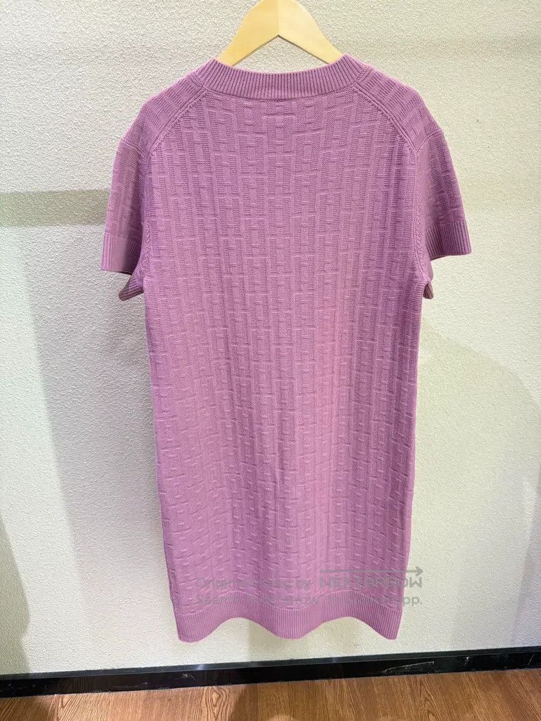 Hermes Hermes H Printed Short Sleeve Knit Dress Size XS / US 0-2 / IT 36-38 - 2 Thumbnail