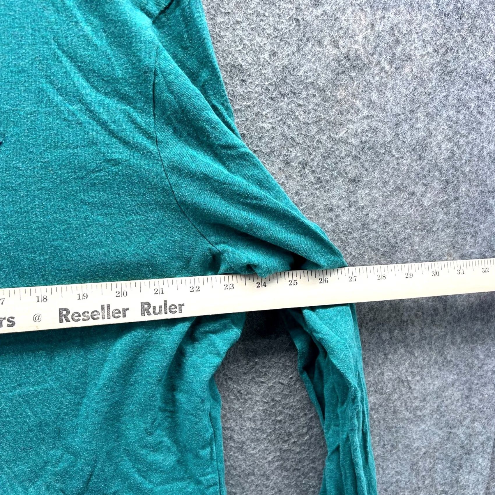 Polo Ralph Lauren VINTAGE Polo Ralph Lauren Shirt Mens XL Teal Blue Fleece Slim Pony Logo Long Sleeve Size US XL / EU 56 / 4 - 3 Thumbnail