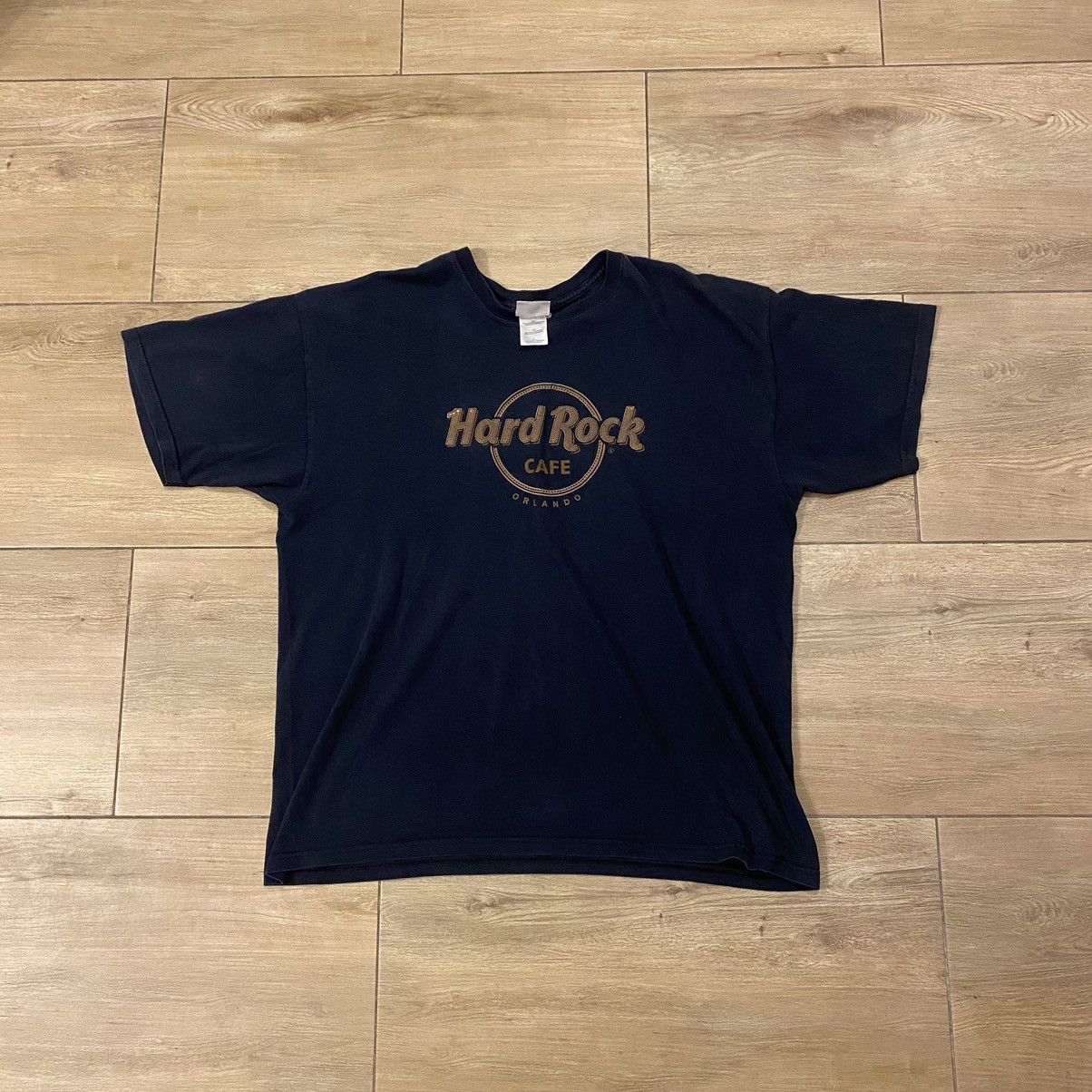 Hard Rock Cafe × Vintage Crazy Vintage Hard Rock Cafe Orlando Black T-Shirt Size US XL / EU 56 / 4 - 2 Thumbnail