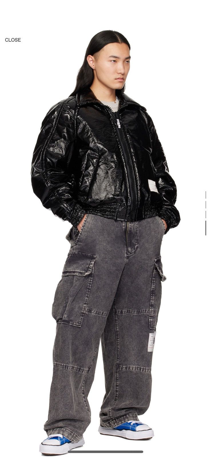 Maison MIHARA YASUHIRO Maison Mihara-Black Fake Enamel Puffer Jacket Size US S / EU 44-46 / 1 - 5 Thumbnail