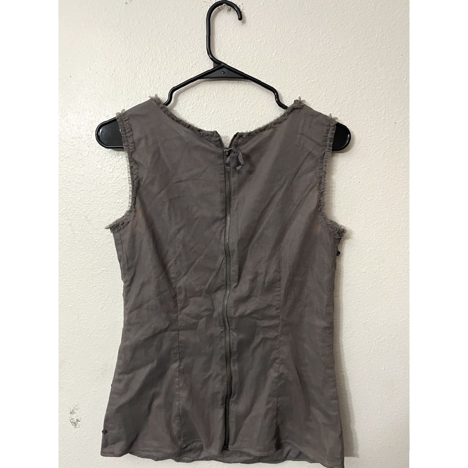 Loft VESTAGE Ann Taylor Loft Blouse Tank Top Women’s Sleeveless Size 6 Cotton Rayon Sequin Casual Size M / US 6-8 / IT 42-44 - 3 Thumbnail