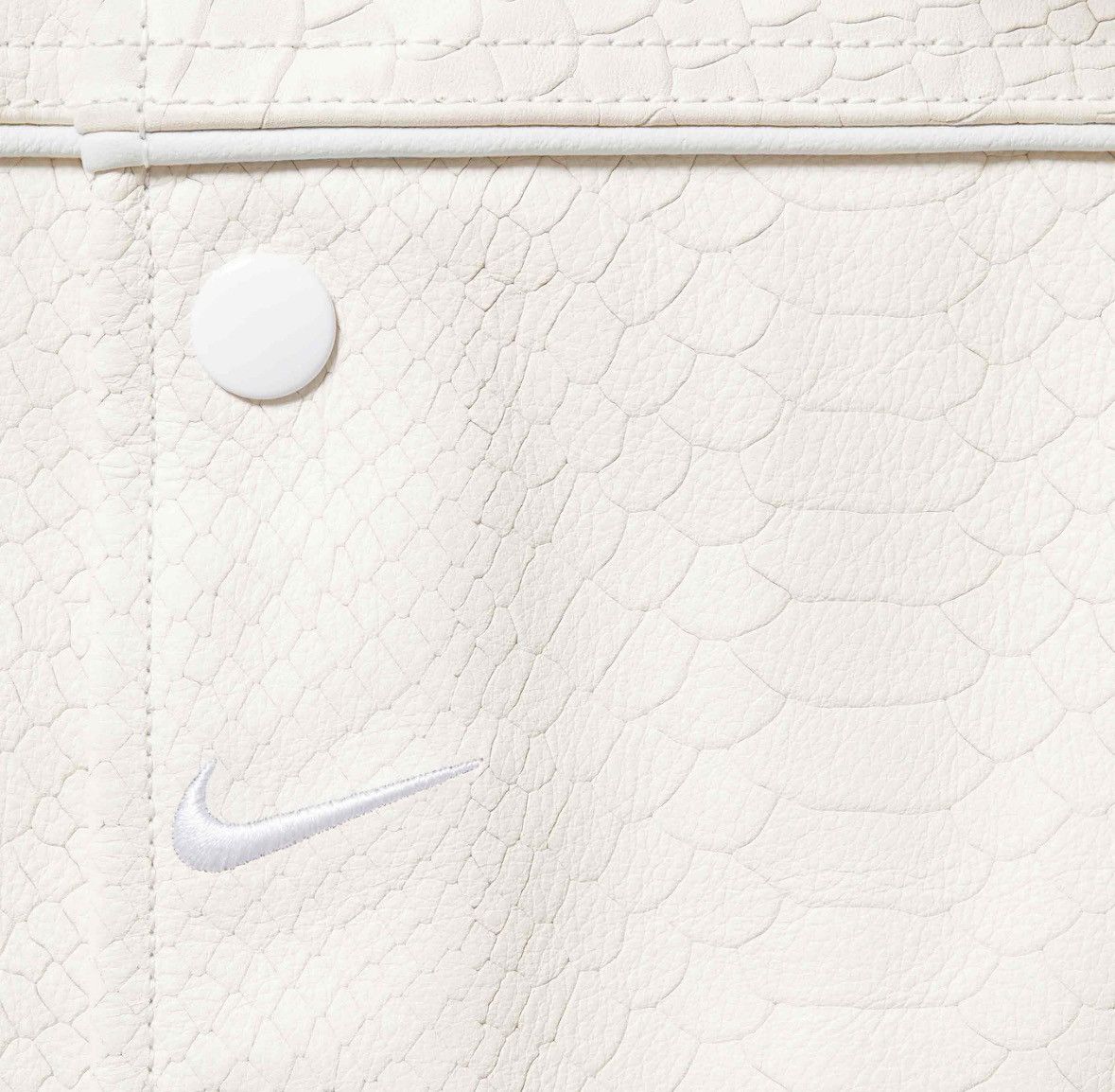 Nike × Supreme Supreme x Nike Leather Varsity Jacket 'Snakeskin' Size US XL / EU 56 / 4 - 4 Thumbnail