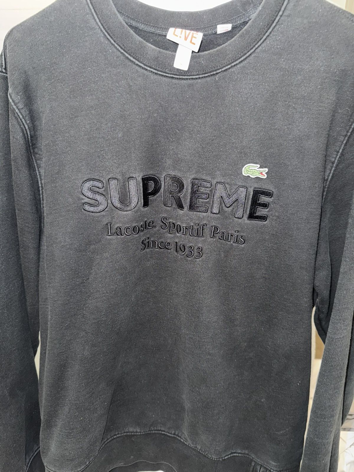 Supreme LACOSTE Crewneck (SS18) - $148