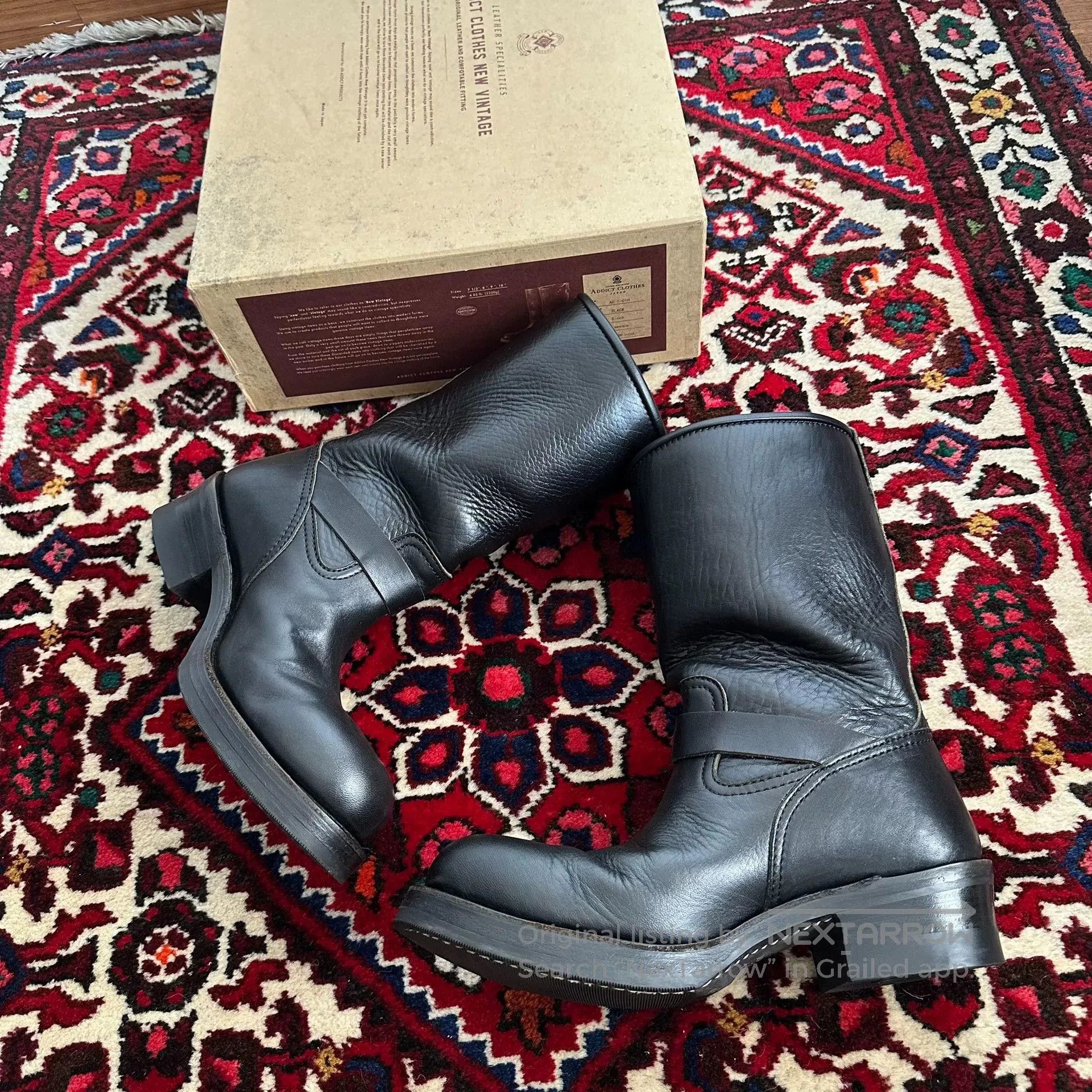 Viberg black engineer boots for men. Size US 8 / EU 41 - 5 Thumbnail