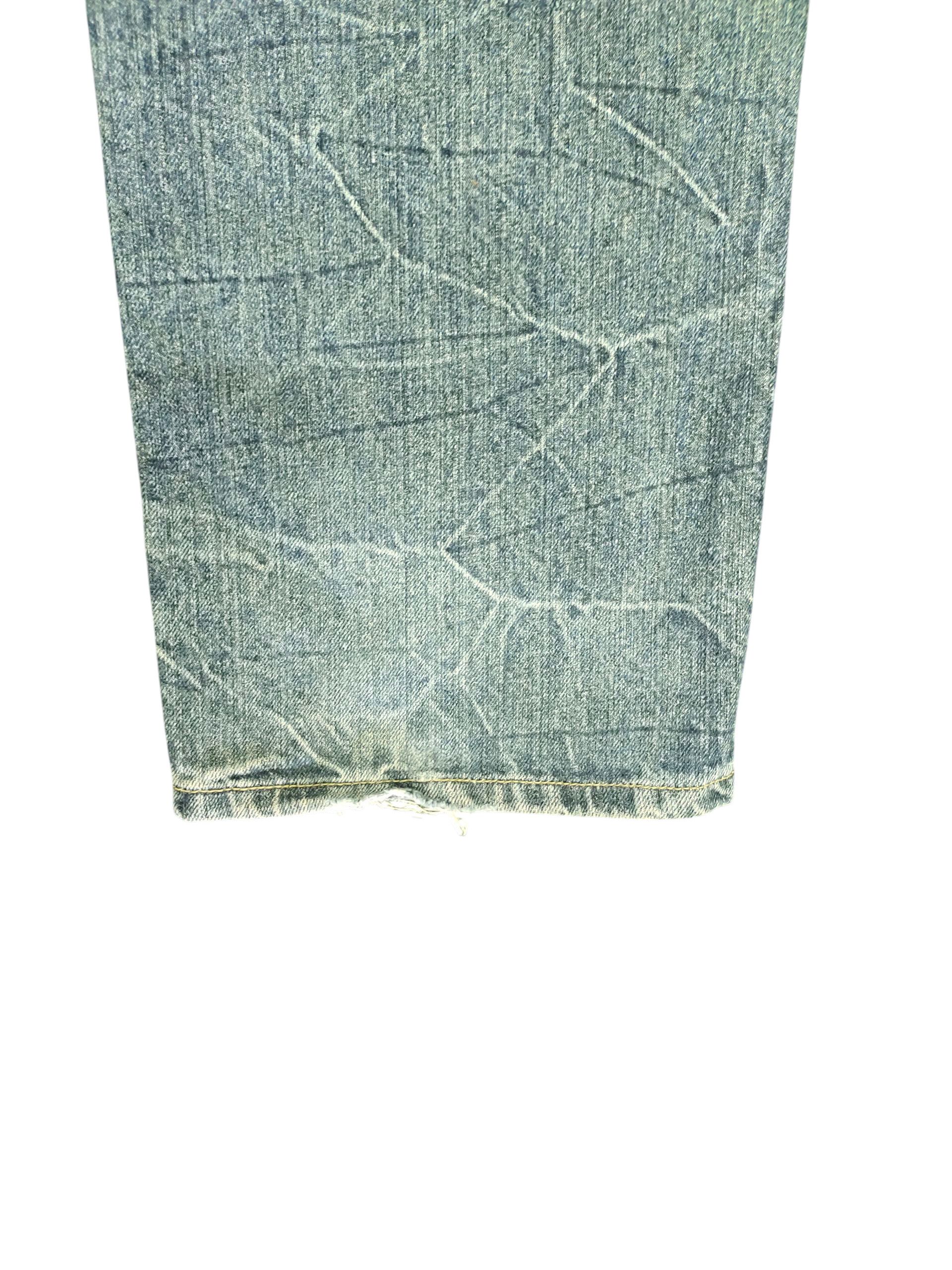 Hysteric Glamour × Undercover Japanese Brand Double Waist Clawmark Distress Faded Jeans Size US 37 - 5 Thumbnail