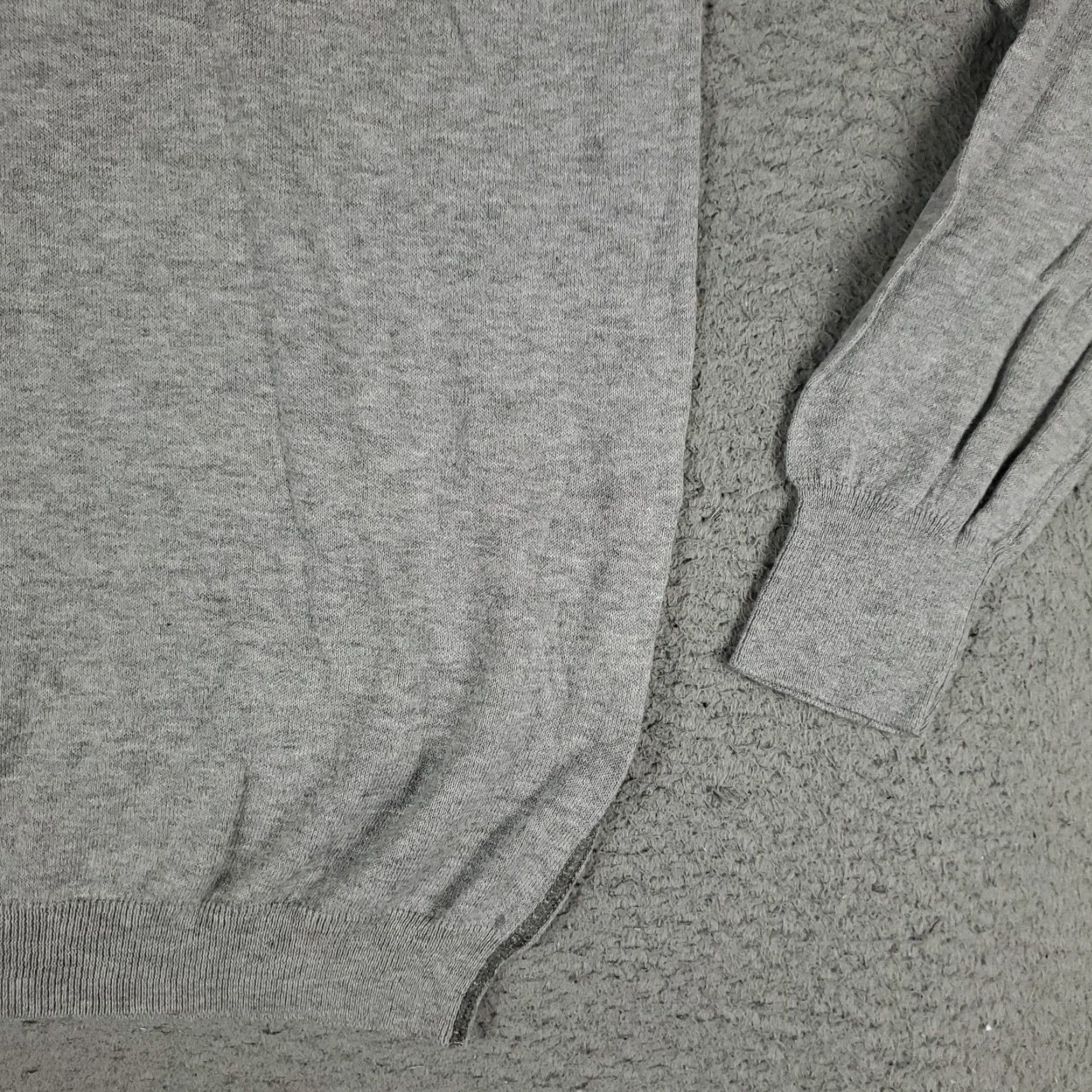 Vintage Linksoul Sweater Mens Large Gray V-Neck Casual Pullover Knit Sweatshirt Size US L / EU 52-54 / 3 - 4 Thumbnail