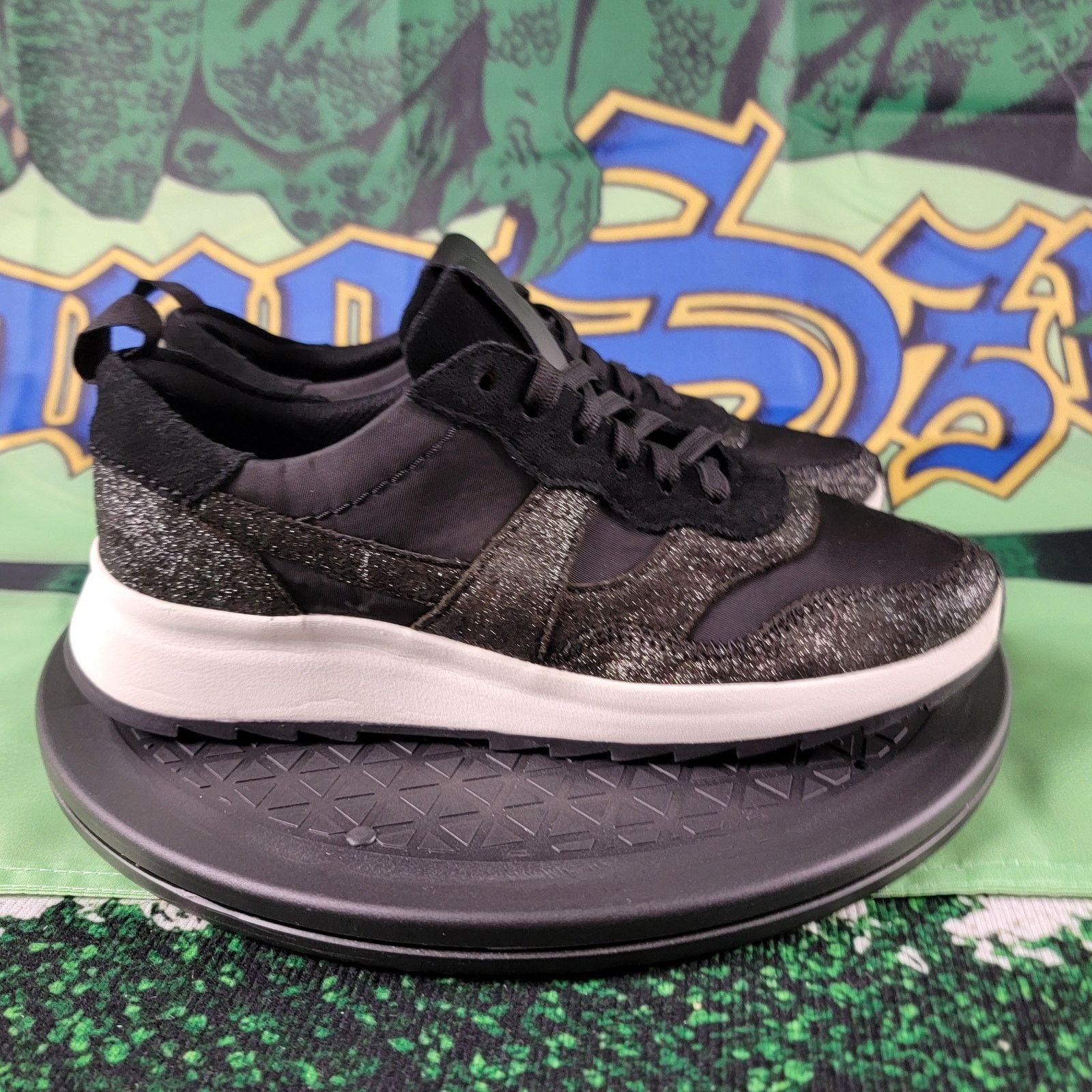 Clarks Clarks Womens Dashlite Jazz Sneakers Black Sz 7W Size US 7 / IT 37 - 3 Thumbnail