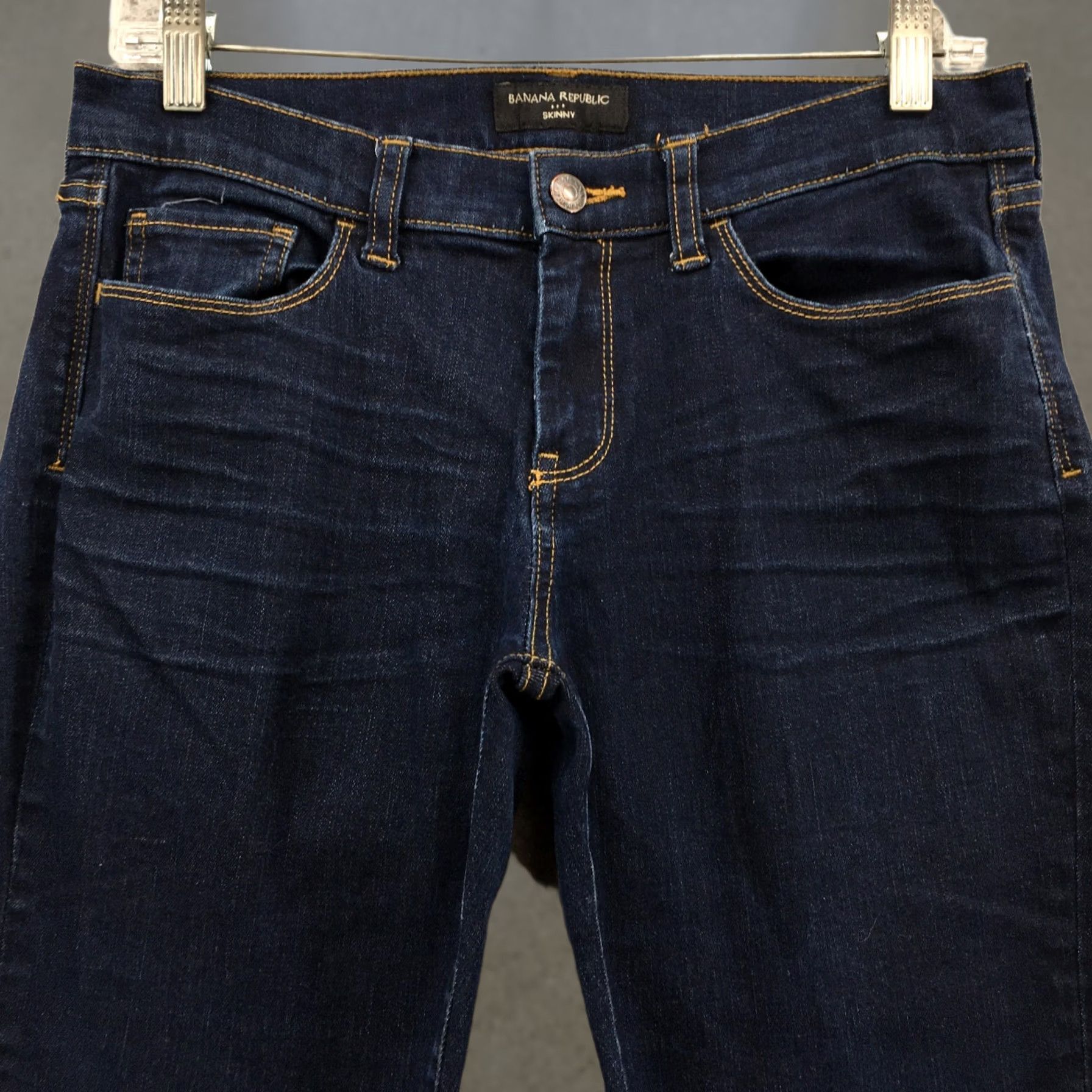 Banana Republic Banana Republic Skinny Jeans Womens 8P Blue Dark Wash Denim Jeans Size 30" / US 8 / IT 44 - 1 Thumbnail