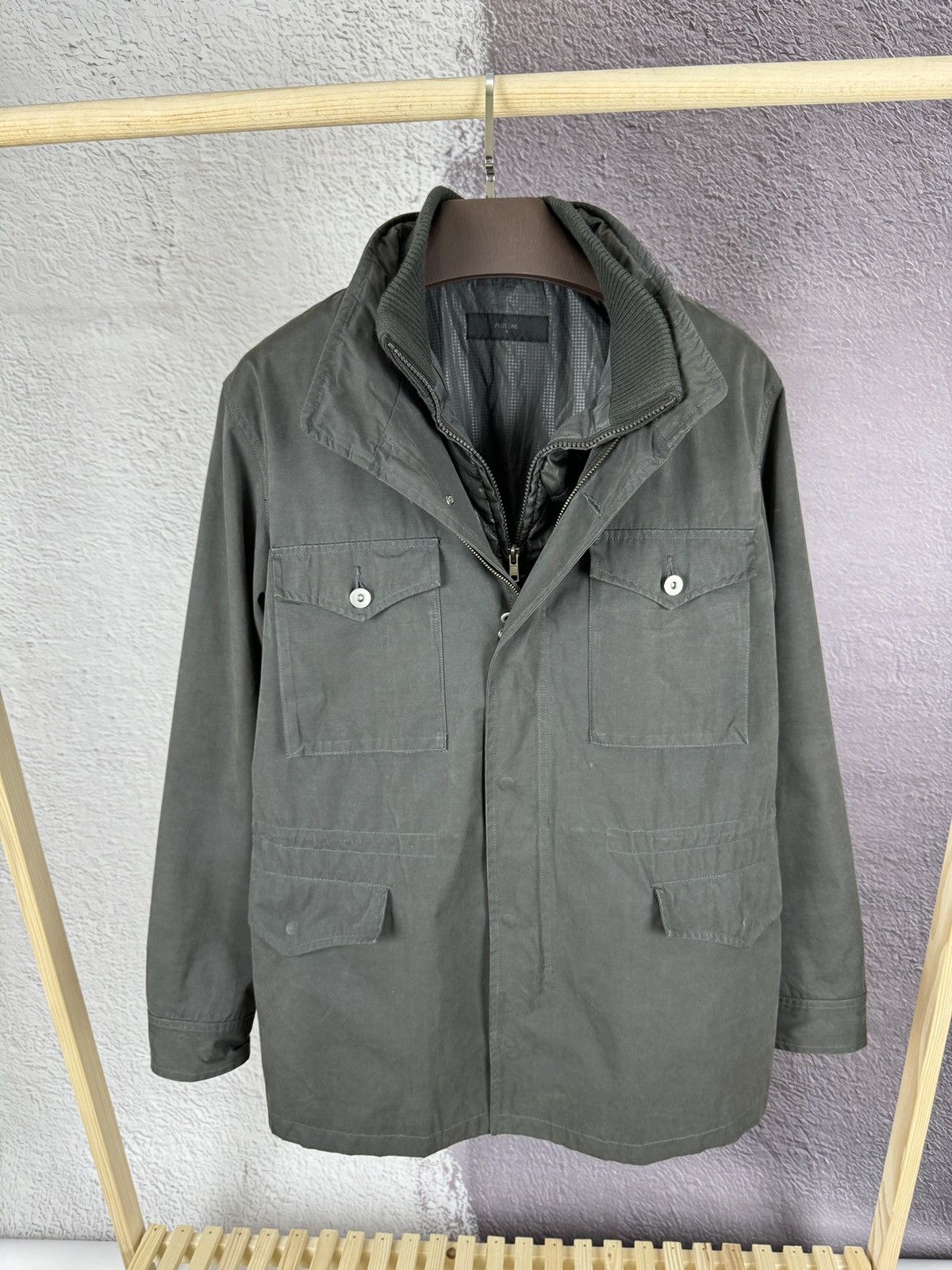 Japanese Brand 2 in 1 Plus One multipocket utility jacket with vest lining Size US XL / EU 56 / 4 - 3 Thumbnail