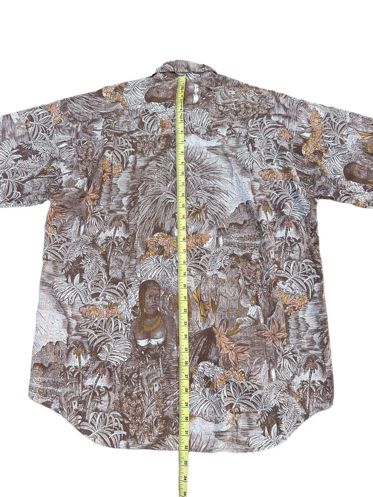 Vintage TIME SHIFTER For Wandering Men Rayon Silk Tribal Size US L / EU 52-54 / 3 - 4 Thumbnail