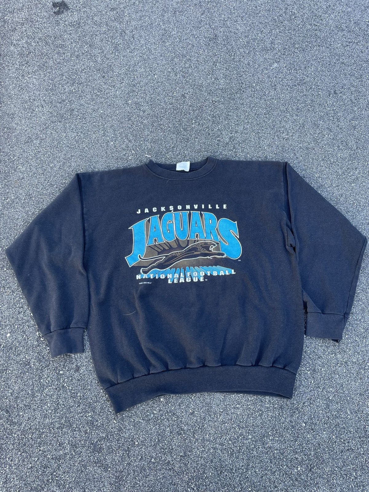 Vintage Vtg Jacksonville Jaguars Sweatshirt XL Banned Logo made