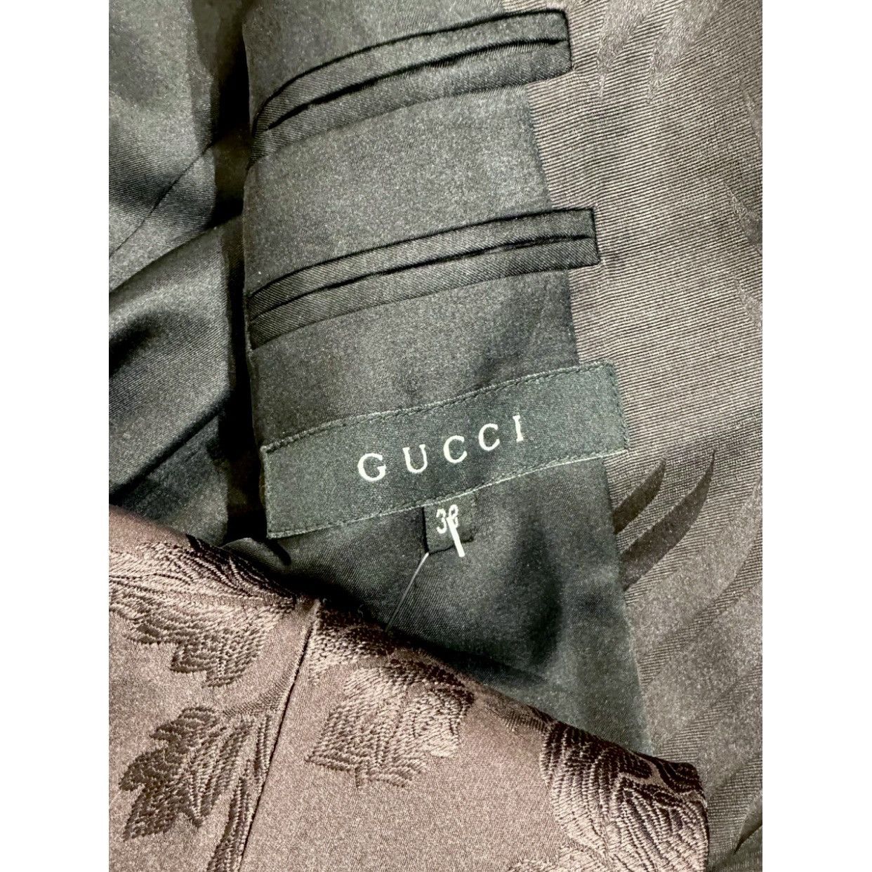 Gucci × Tom Ford Gucci by Tom Ford leaf print plum silk blazer Size XS / US 0-2 / IT 36-38 - 5 Thumbnail