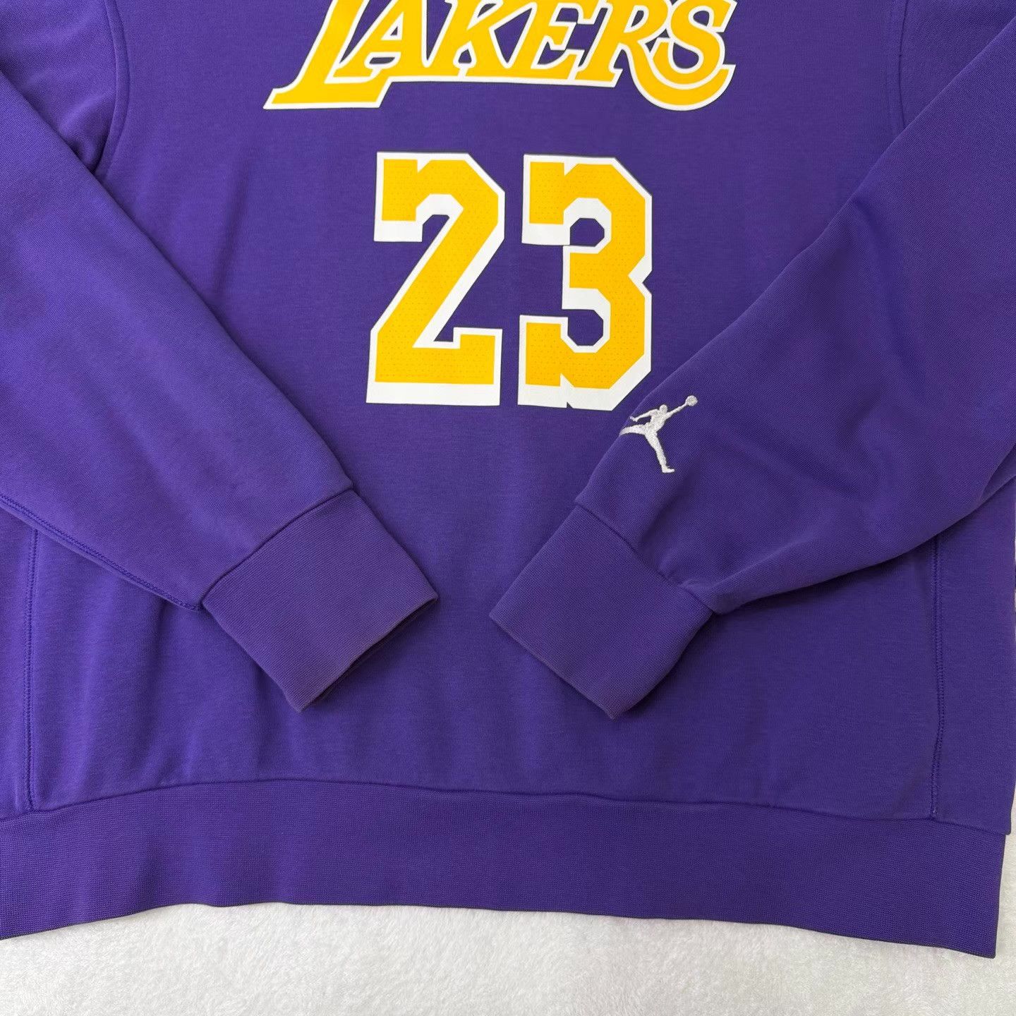 Nike Nike Jordan LeBron James Lakers #23 Sweatshirt Q10 Size US XL / EU 56 / 4 - 2 Thumbnail