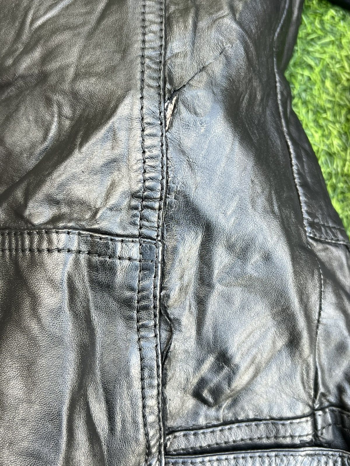 Dolce & Gabbana D&G ARCHIVAL “MULTI-ZIP” BLACK LAMBSKIN MOTO JACKET-size 50 Size US M / EU 48-50 / 2 - 18 Thumbnail