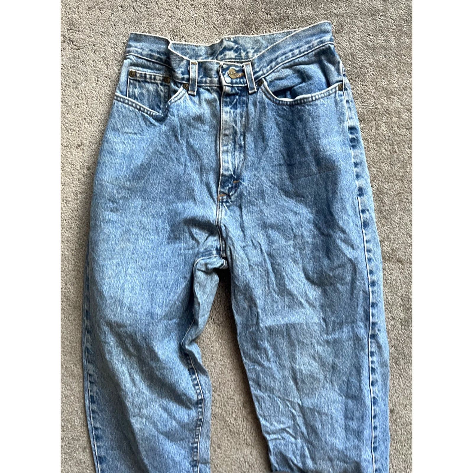Vintage VINTAGE L.L. Bean Double L Comfort Waist Denim Jeans Women’s Size 27x32 Blue Cotton USA 90s Tapered Size 27" / US 4 / IT 40 - 4 Thumbnail