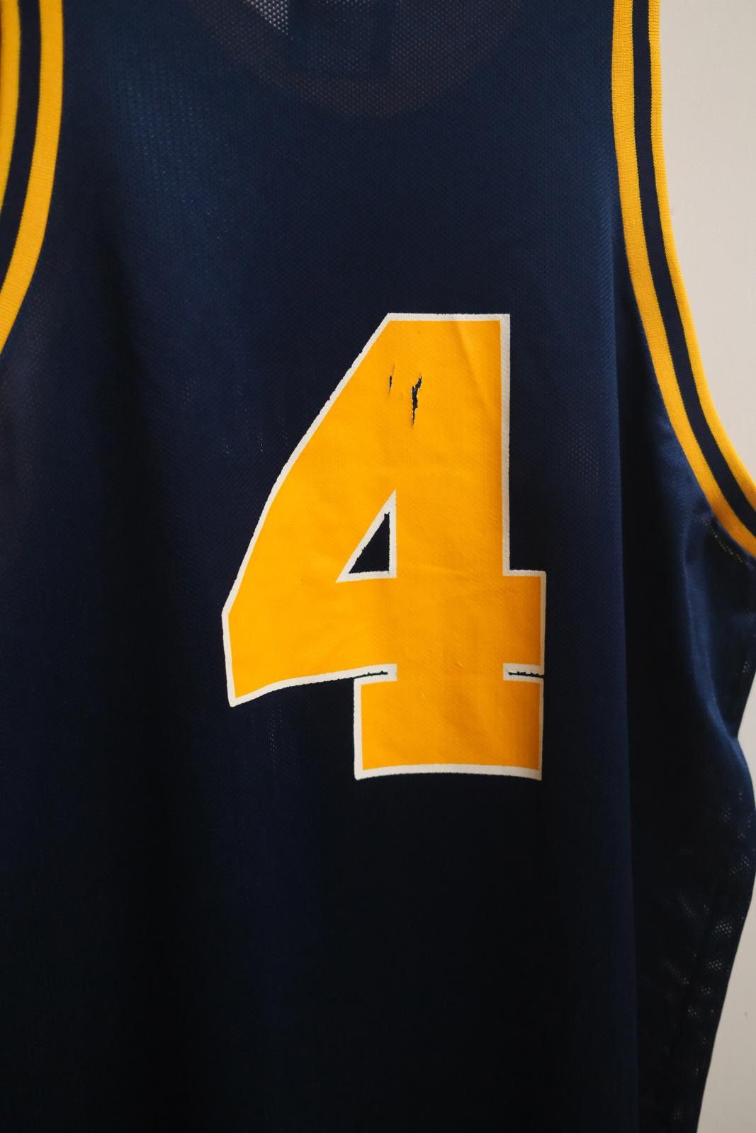 Logo Athletic 90's Logo Atheltic Michigan Wolverines #4 Basketball Jersey Size US XL / EU 56 / 4 - 5 Thumbnail