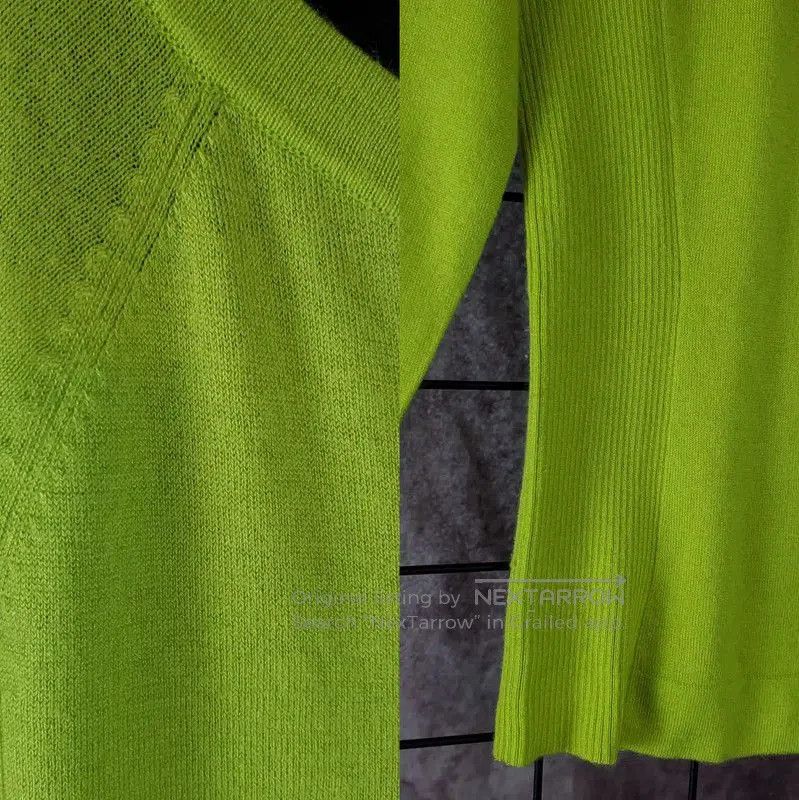 Burberry Burberry Spring Autumn Fluorescent Green Knit Top. Size M / US 6-8 / IT 42-44 - 7 Thumbnail