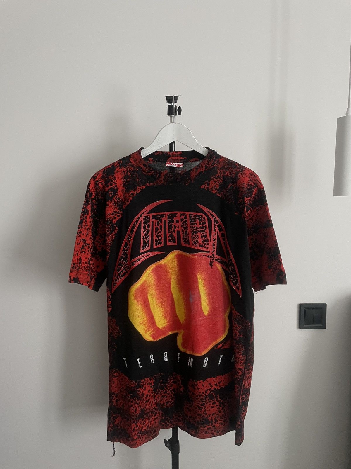 Band Tees 💥RARE💥 1993 Litfiba Terremoto Band Tees Full Printed T-Shirt Size US L / EU 52-54 / 3 - 1 Thumbnail