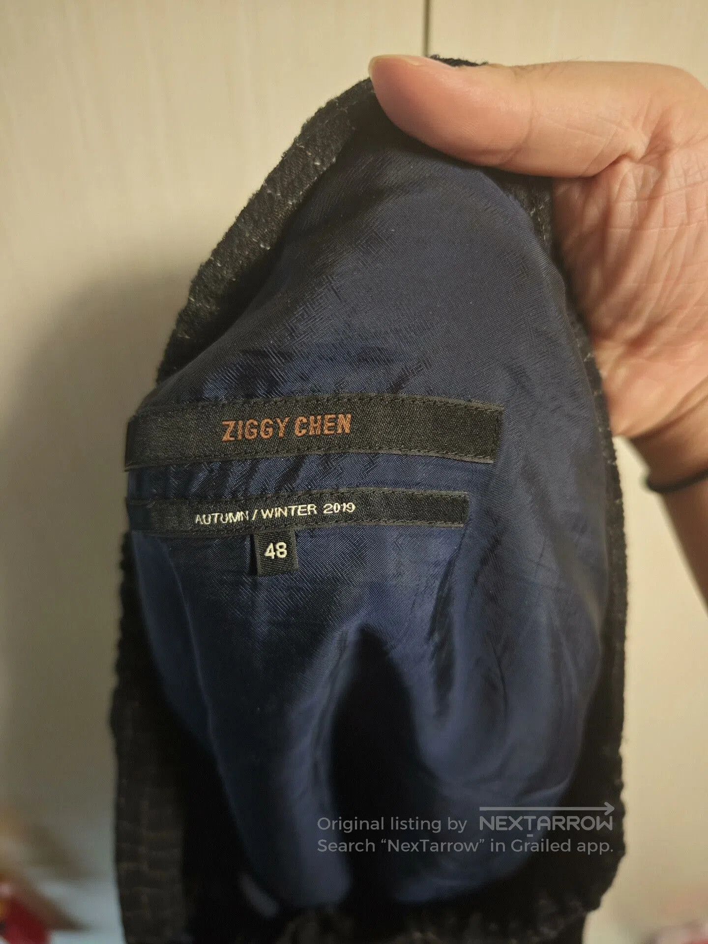 Ziggy Chen ziggy chen black wool checkered pants. Size US 36 / EU 52 - 3 Thumbnail