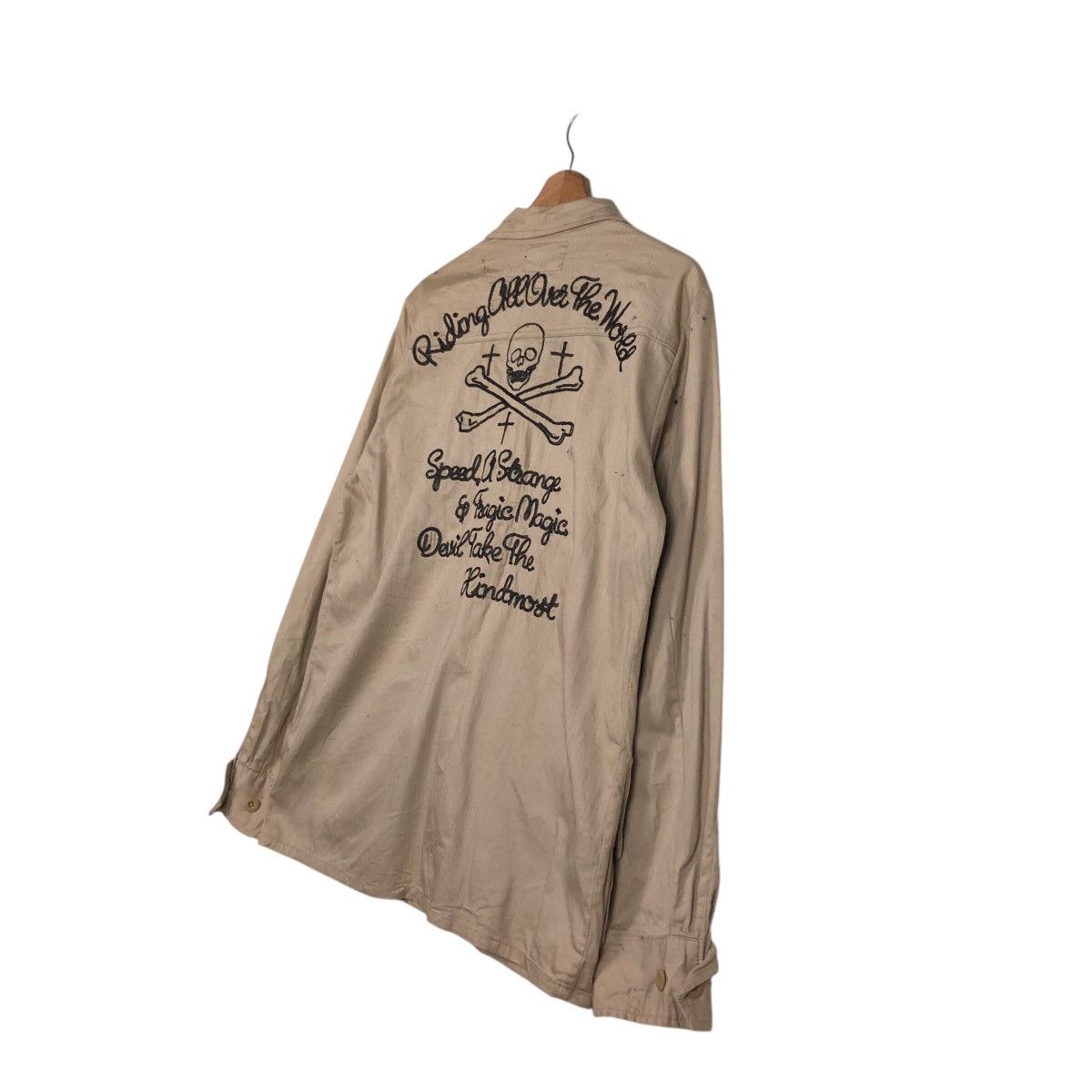 Japanese Brand 📌Vintage Stooge & Co Biker Jacket Big Logo Cafe Racer Size US S / EU 44-46 / 1 - 11 Thumbnail