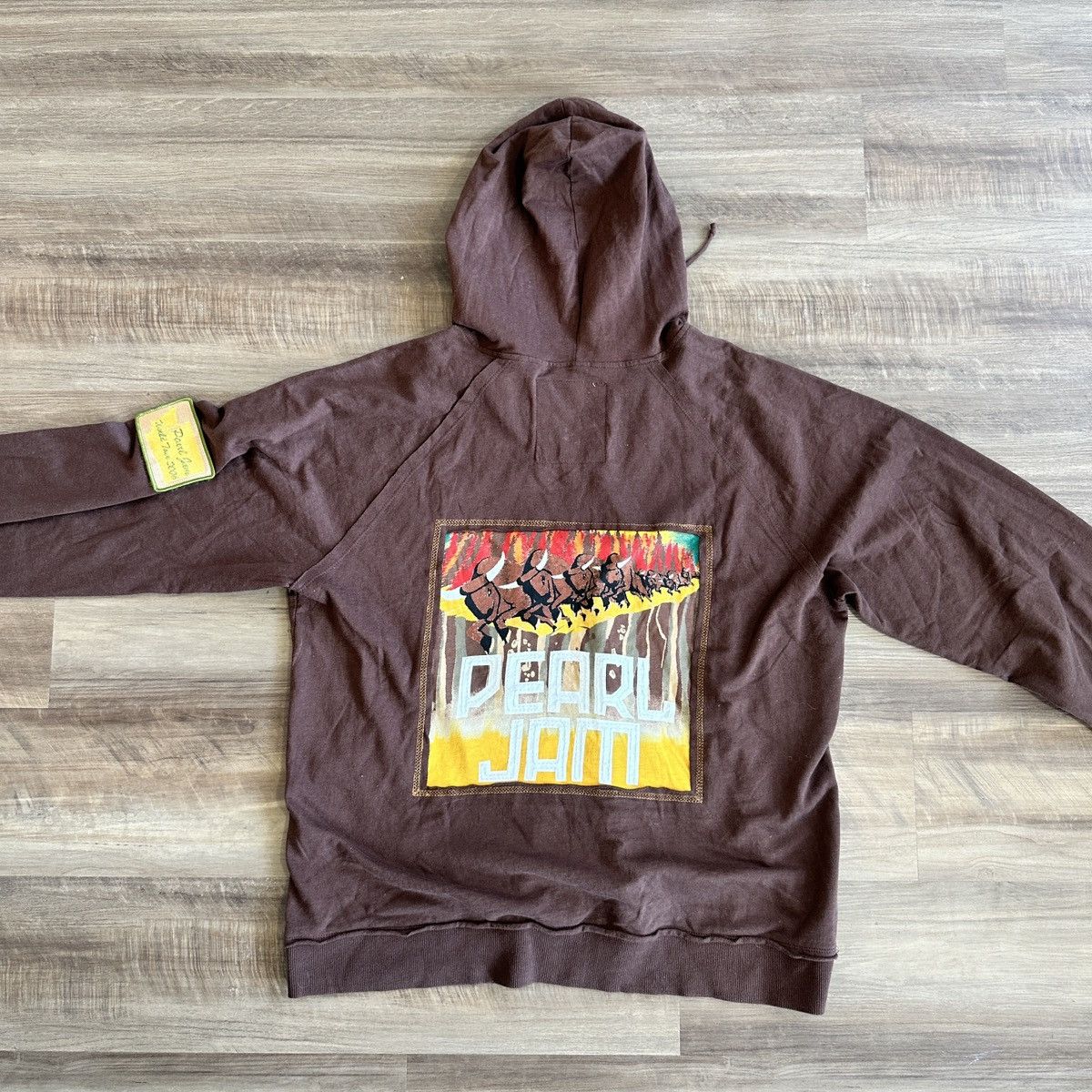 Band Tees × Vintage Crashious Roadside Pearl Jam 06 Limited Hooded Sweatshirt XL Size US XL / EU 56 / 4 - 2 Thumbnail