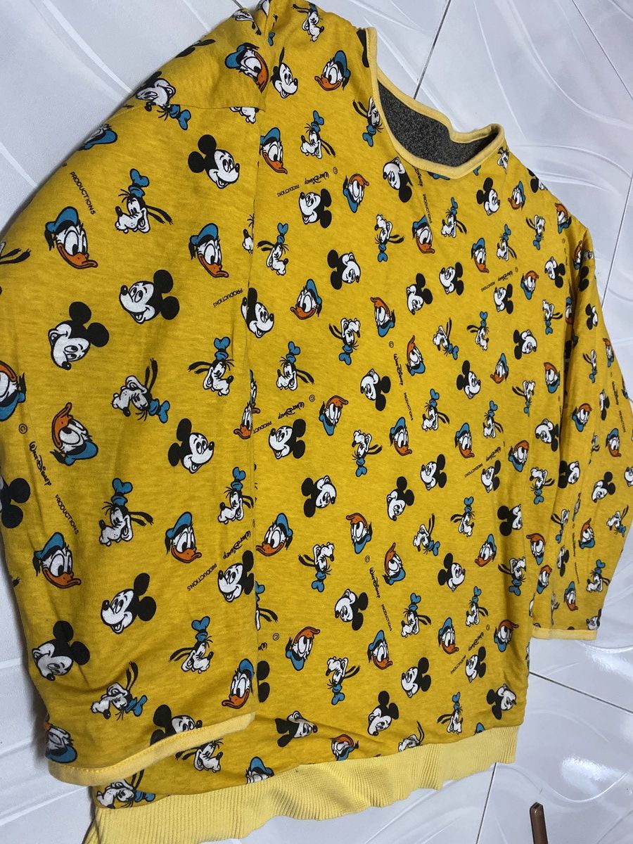 Mickey Unlimited Vintage Mickey Mouse Disney Reversible Fun Padded Yellow Size L / US 10 / IT 46 - 9 Thumbnail