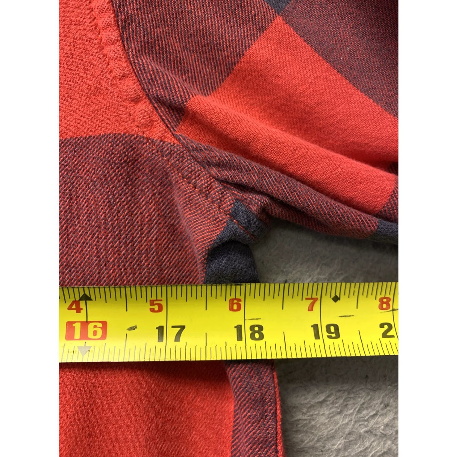Vans Vans Casual Button-Up Shirt Women's M Red Plaid Long Sleeve Knit Size M / US 6-8 / IT 42-44 - 7 Thumbnail