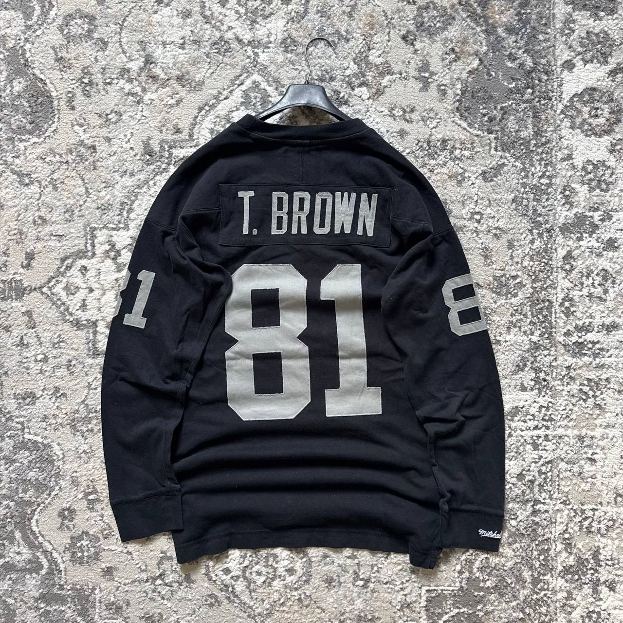 Mitchell & Ness Mitchell Ness LA Raiders T Brown NFL 81 Black Long Sleeve Size US M / EU 48-50 / 2 - 2 Thumbnail