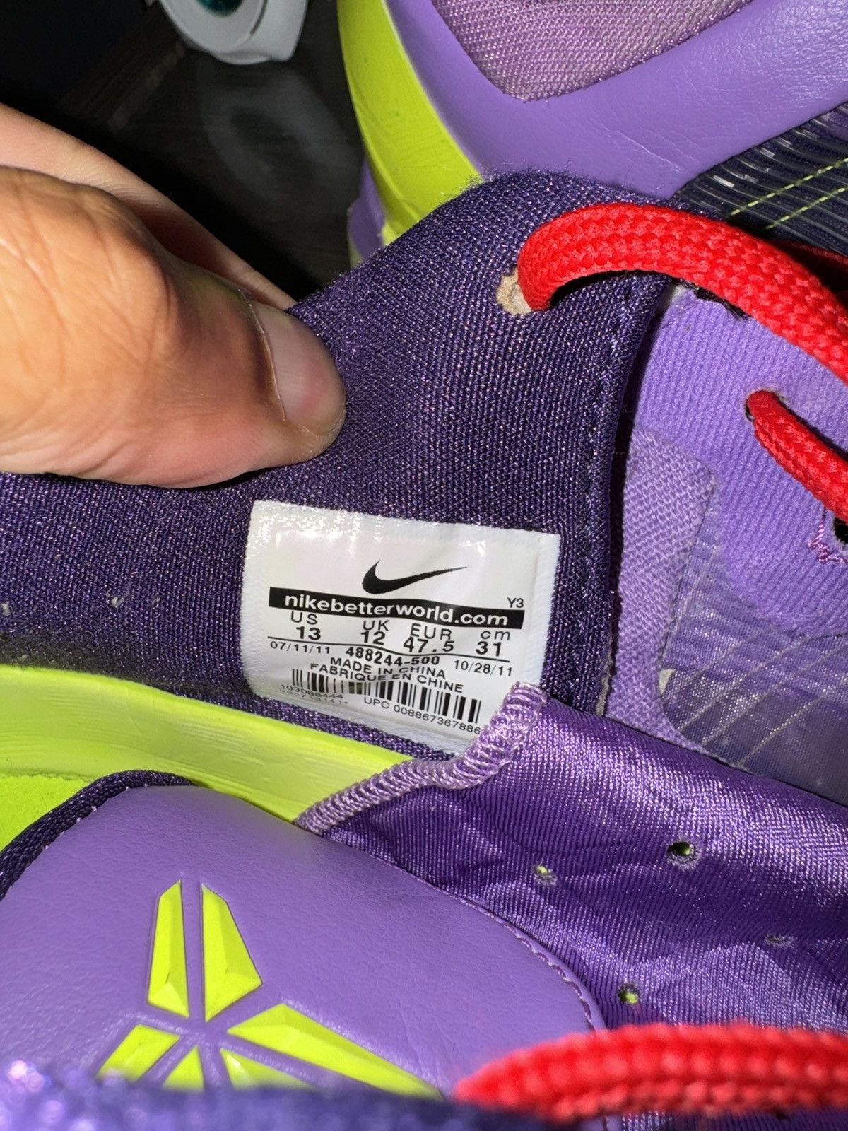 Nike Kobe 7 Supreme Christmas Size US 13 / EU 46 - 6 Thumbnail