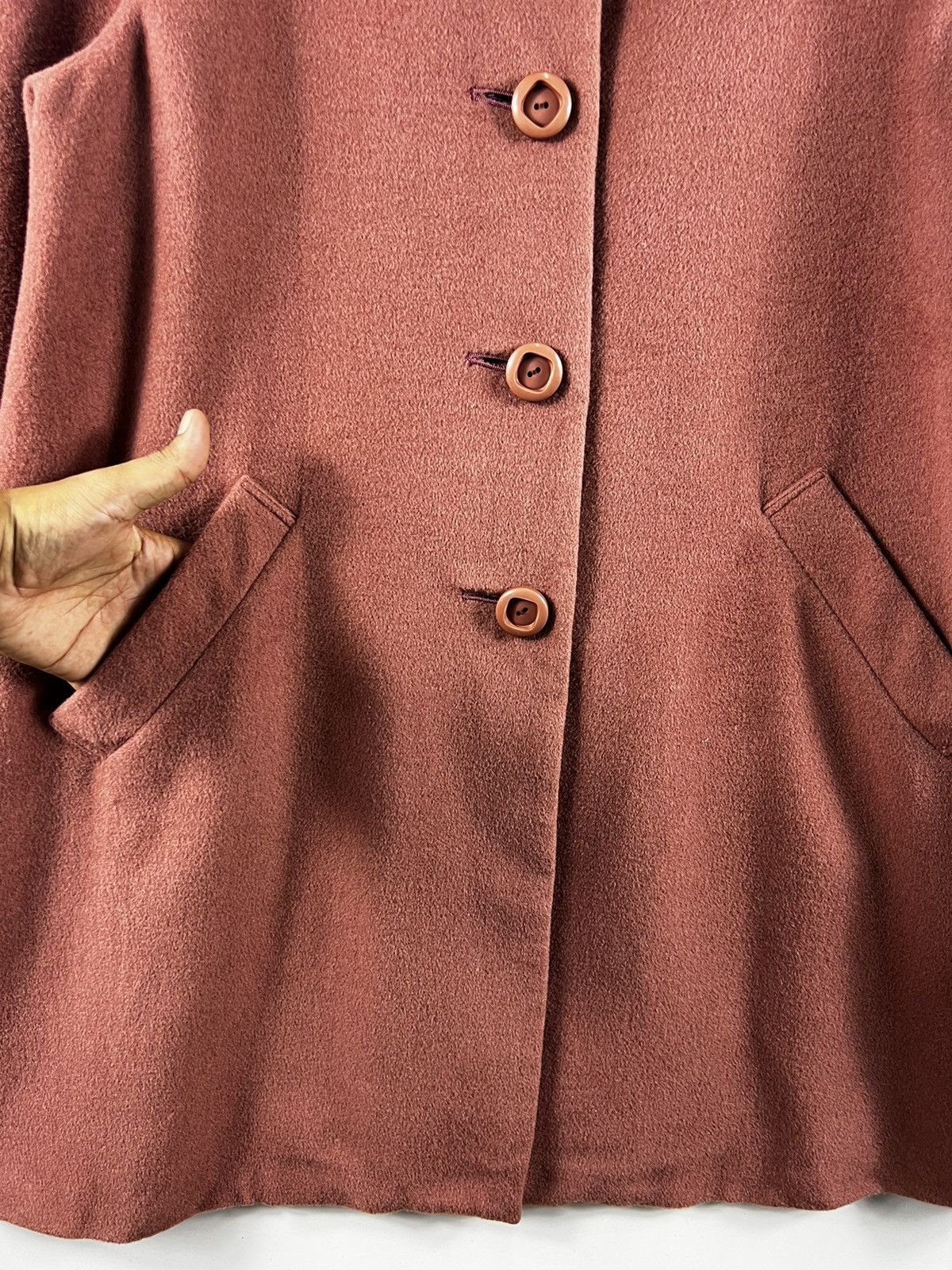 Japanese Brand × Vintage 🔥 PEYTON PLACE Over coat dusty pink 🔥 Size L / US 10 / IT 46 - 4 Thumbnail
