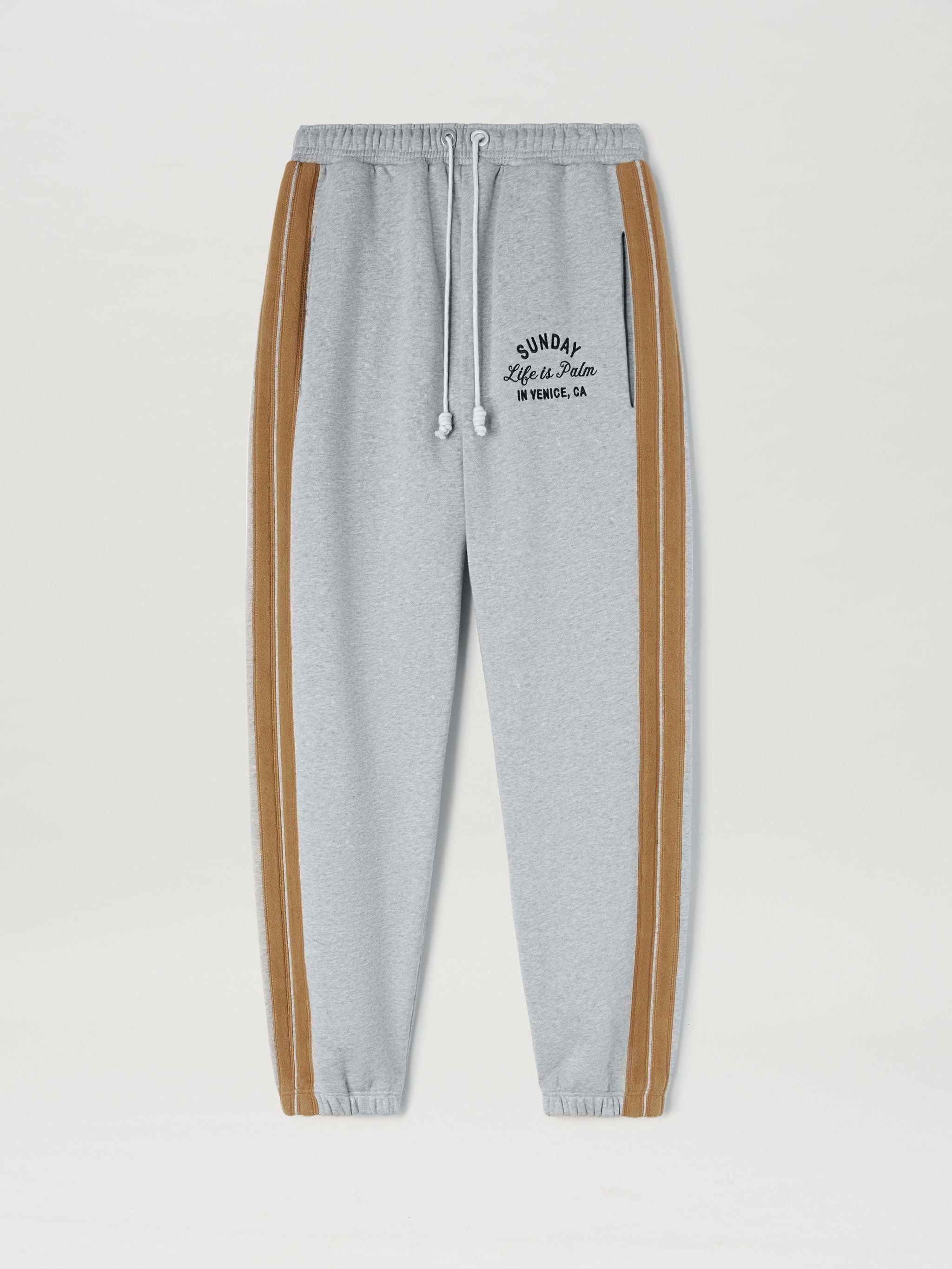 Palm Angels o1gr1nt0425 Sunday Sweatpants & Joggers in Melange Grey Size US 28 / EU 44 - 1 Thumbnail