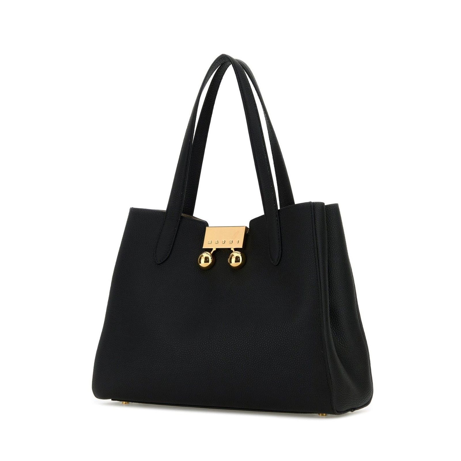 Marni MARNI Trunkaroo Black Leather Tote Shoulder Bag New Size ONE SIZE - 2 Thumbnail