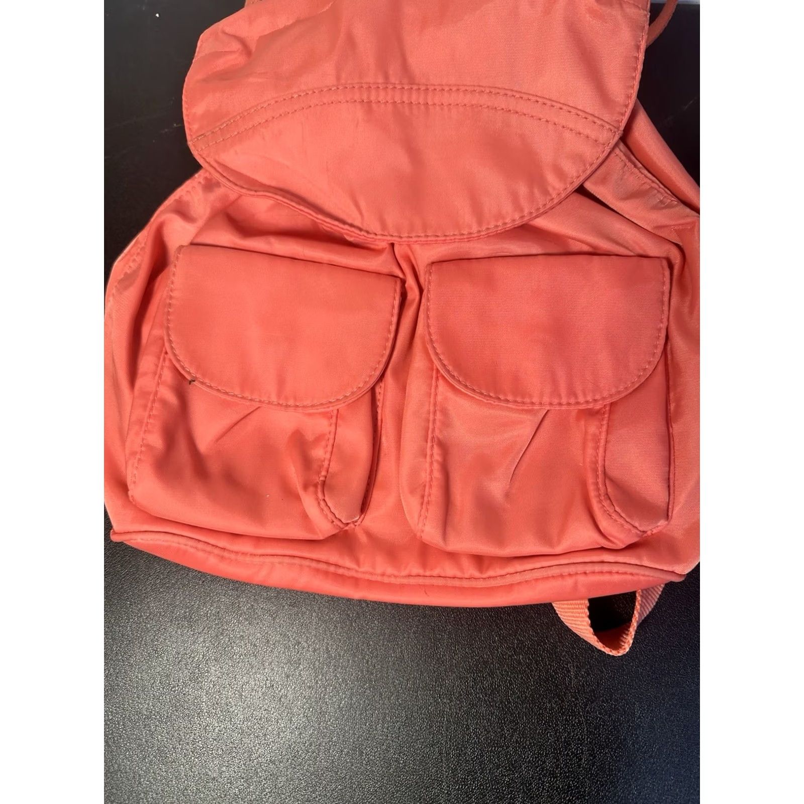 Vintage Deena & Ozzy Backpack Women Pink Front Pockets Magnetic Drawstring Bag Size ONE SIZE - 3 Thumbnail
