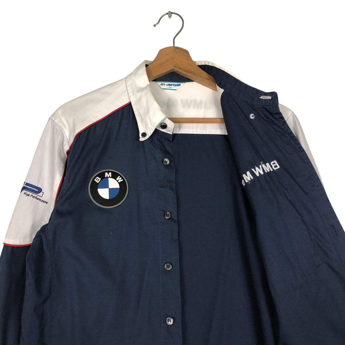 Japanese Brand 🔥VINTAGE WORK SHIRT RACING JACKET BMW MOTORRAD BIG LOGO Size US M / EU 48-50 / 2 - 12 Thumbnail