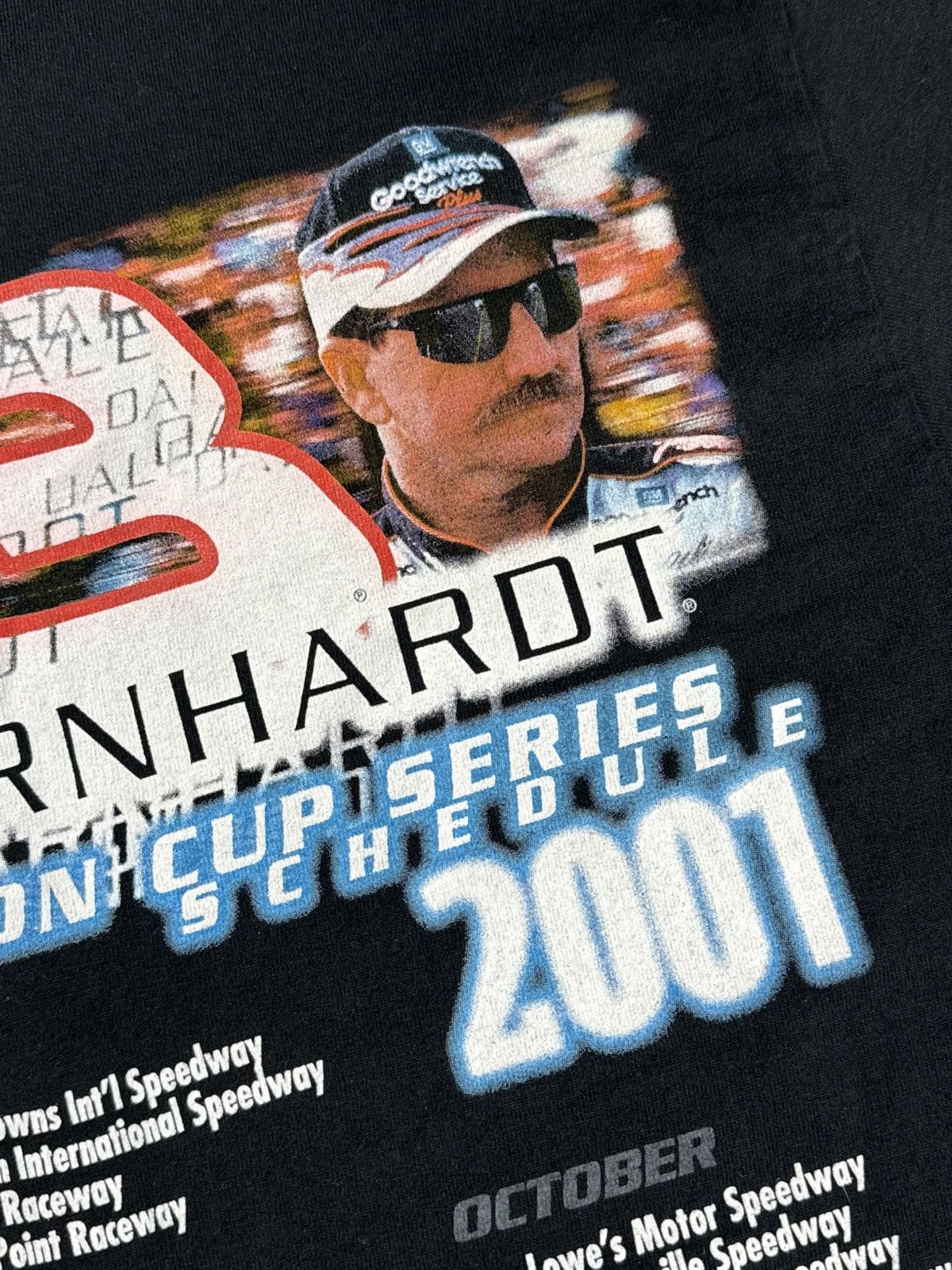 Vintage VINTAGE 2001 Dale Earnhardt Nascar Tee “Blck” [ L ] PREOWNED Size US L / EU 52-54 / 3 - 6 Thumbnail
