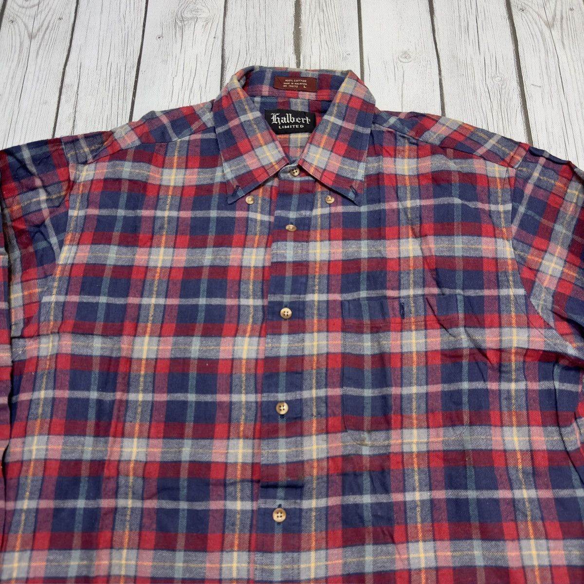 Vintage Vintage flannel shirt Size US L / EU 52-54 / 3 - 3 Thumbnail