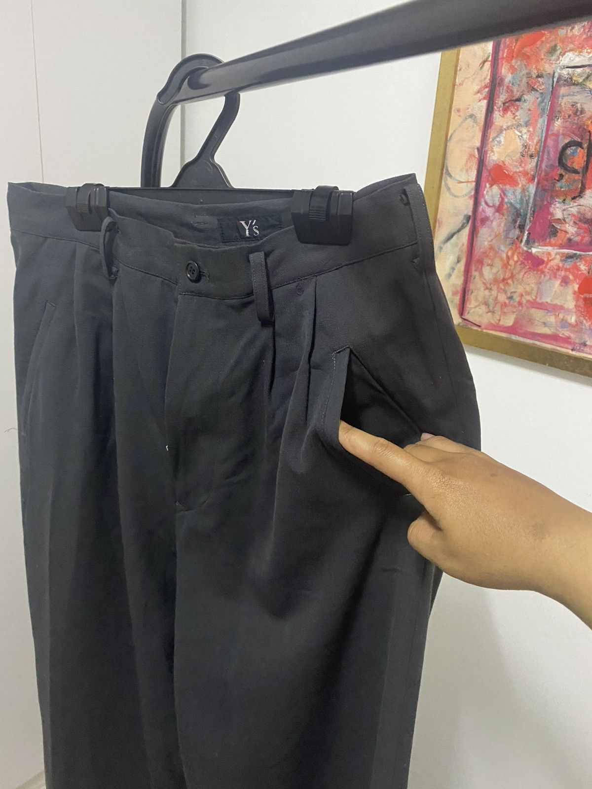 Yohji Yamamoto Yohji Yamamoto Wide Leg Black Trousers Size US 28 / EU 44 - 4 Thumbnail