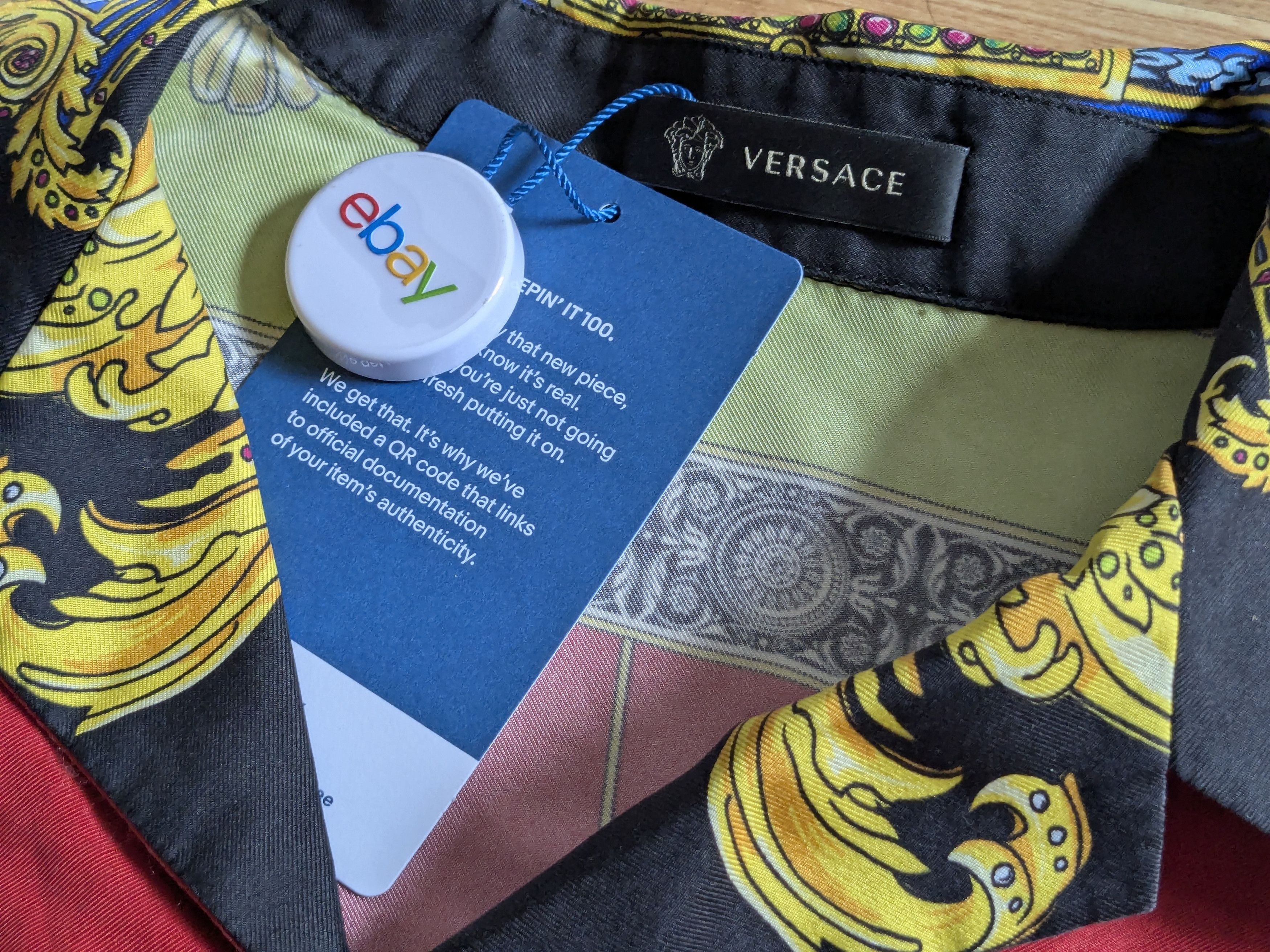 Versace Versace Silk Shirt 40 Longsleeve Multicolor Floral Medusa Size US M / EU 48-50 / 2 - 6 Thumbnail