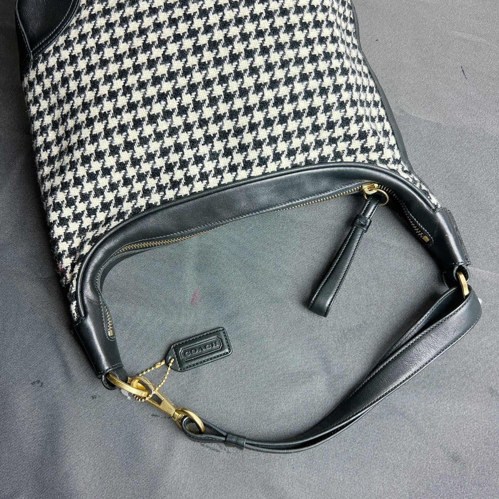 Coach Coach Houndstooth Hobo Purse Hobo Shoulder bag 6954 Size ONE SIZE - 11 Thumbnail