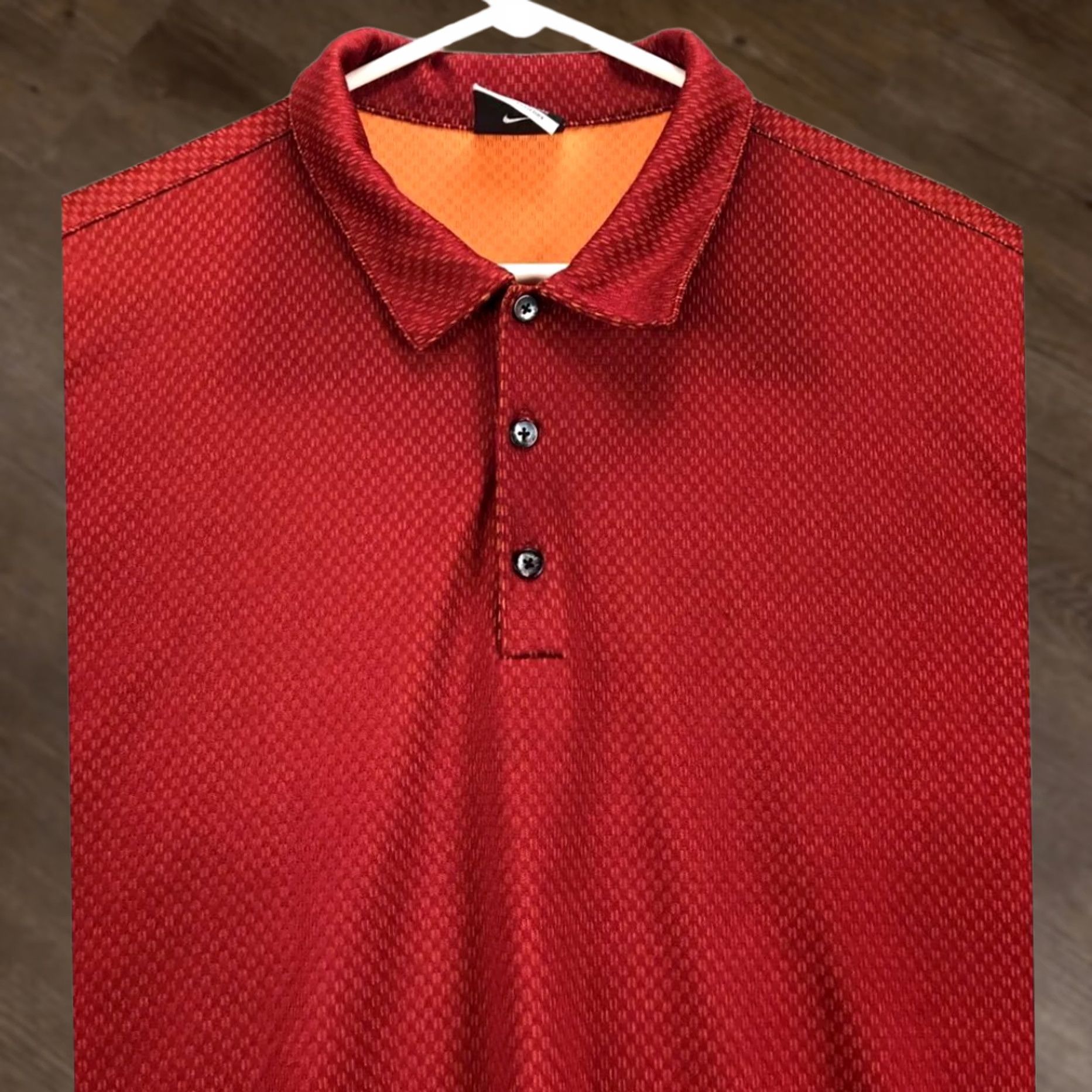 Nike Nike Golf Polo Shirt Mens 2XL Sunset Orange Fitdry Rugby Golfers Short Sleeve Collared Polyester Breathable Size US XXL / EU 58 / 5 - 1 Thumbnail