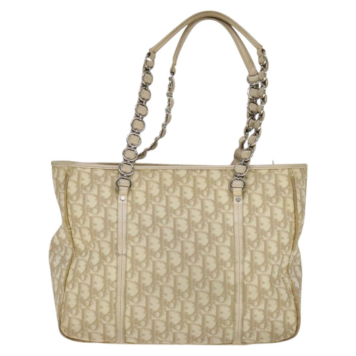 Dior DIOR Trotter Canvas Romantic Shoulder Bag Pvc Beige Silver Size ONE SIZE - 3 Thumbnail