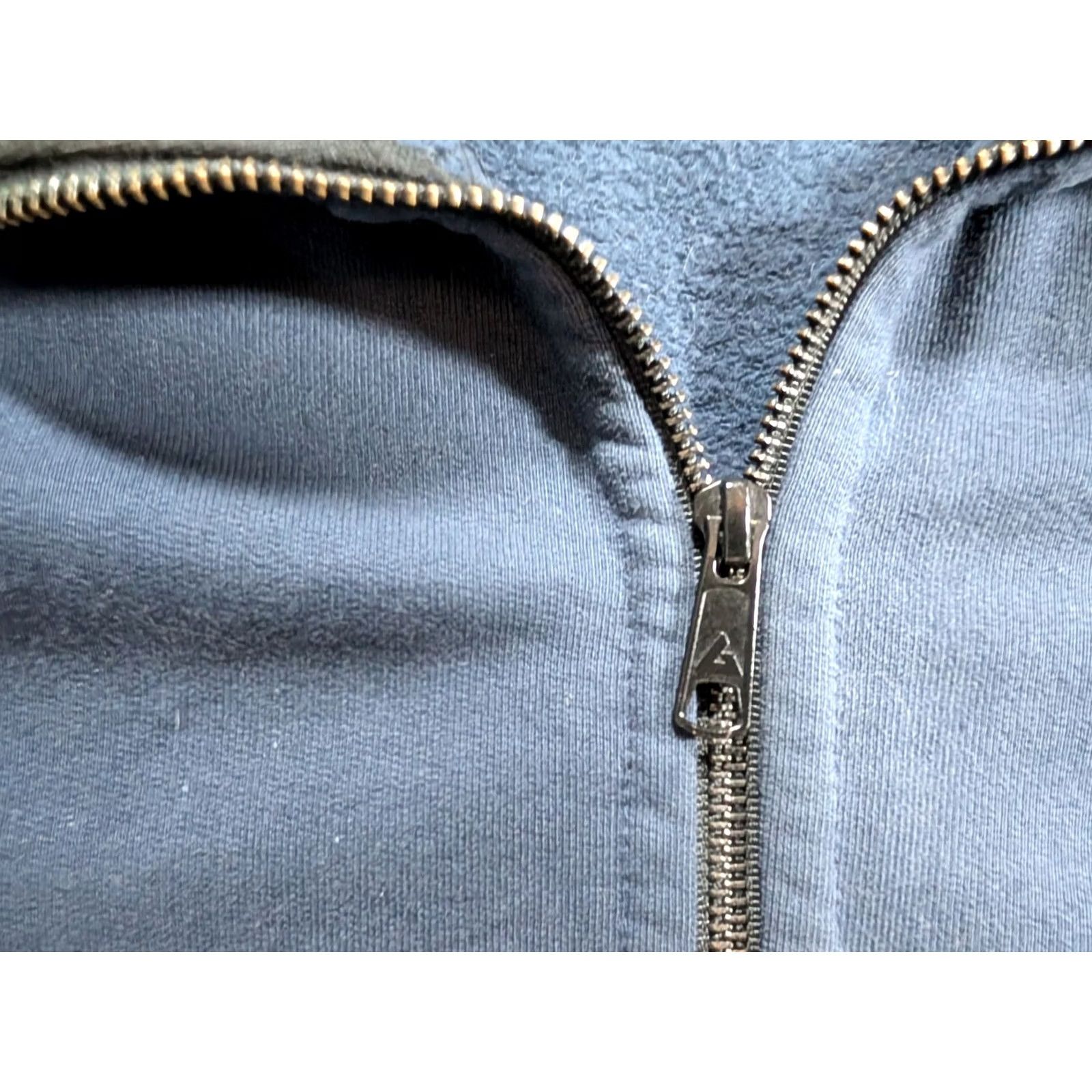 Vintage American Giant Sweatshirt Mens Small Heavy Full Zip USA Made Cotton Blue Embroidered Logo Zipper Full Zip Pockets USA Theme 90s? Size US S / EU 44-46 / 1 - 4 Thumbnail