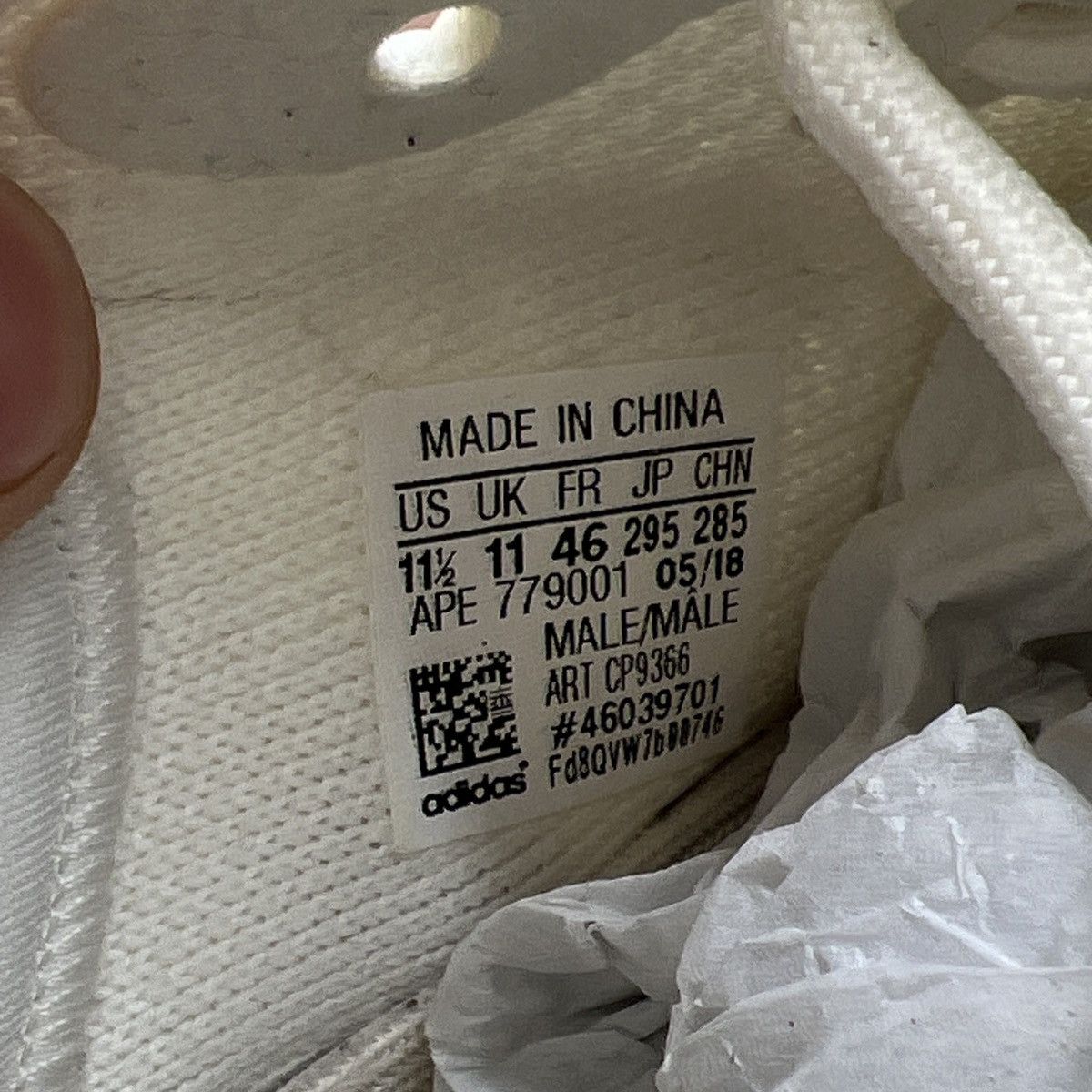 Adidas Yeezy boost 350 cream white triple white Size US 11.5 / EU 44-45 - 9 Thumbnail